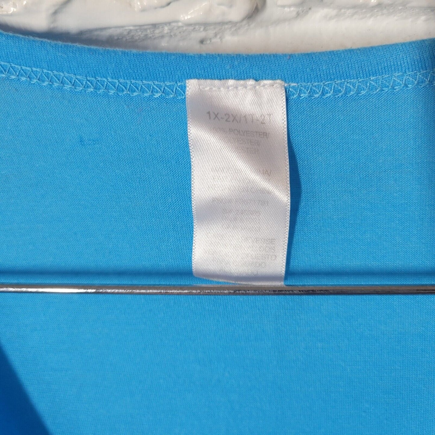 Women Sleep Shirt Nightgown 1X 2X Plus 3/4 Sleeve Blue Penguins Loungewear Comfy