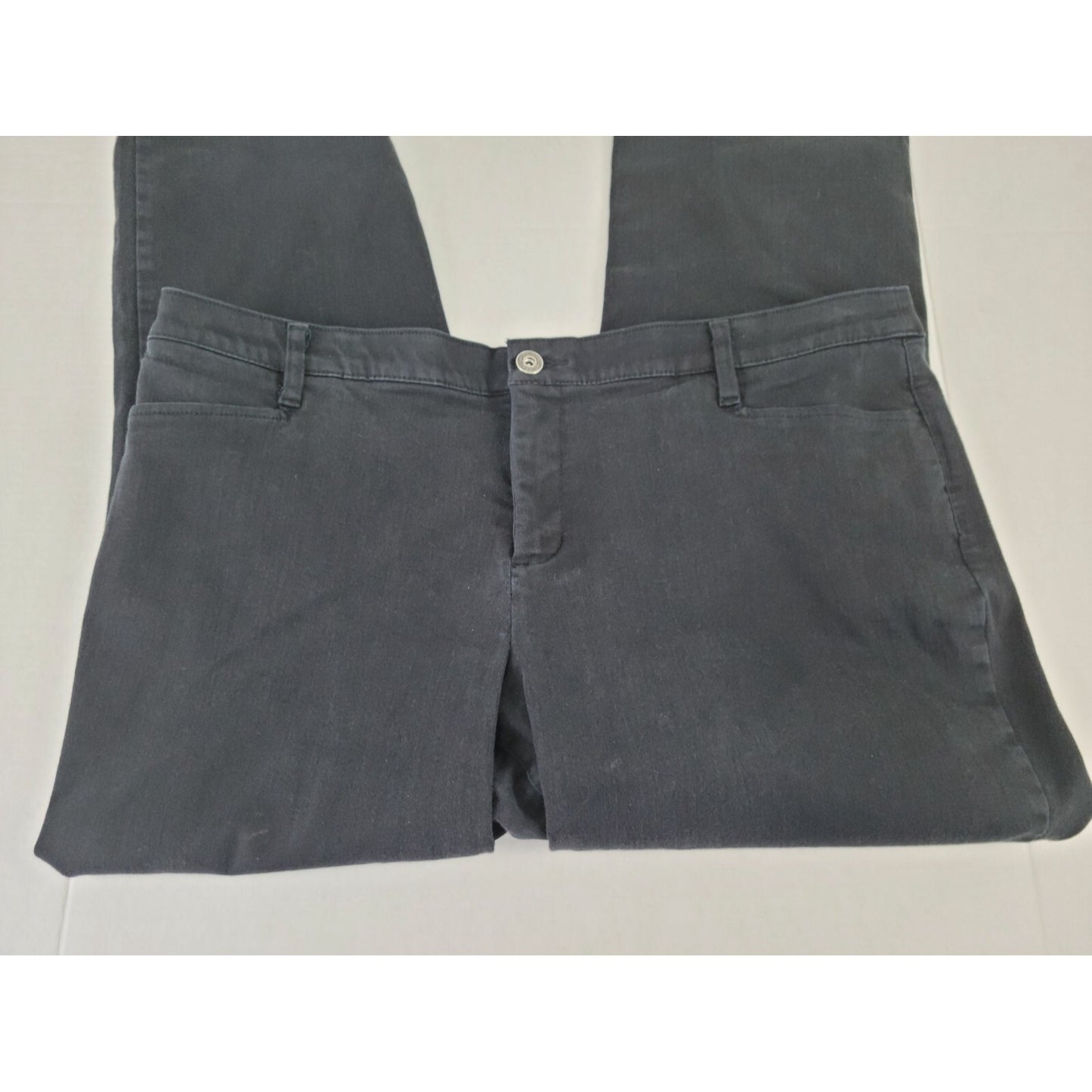 CJ Banks Womens Jeans 20WP Jegging Straight Leg Signature Black Denim Slimming