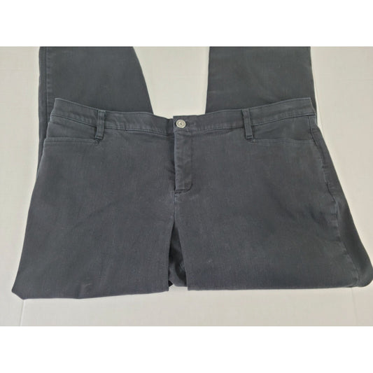 CJ Banks Womens Jeans 20WP Jegging Straight Leg Signature Black Denim Slimming