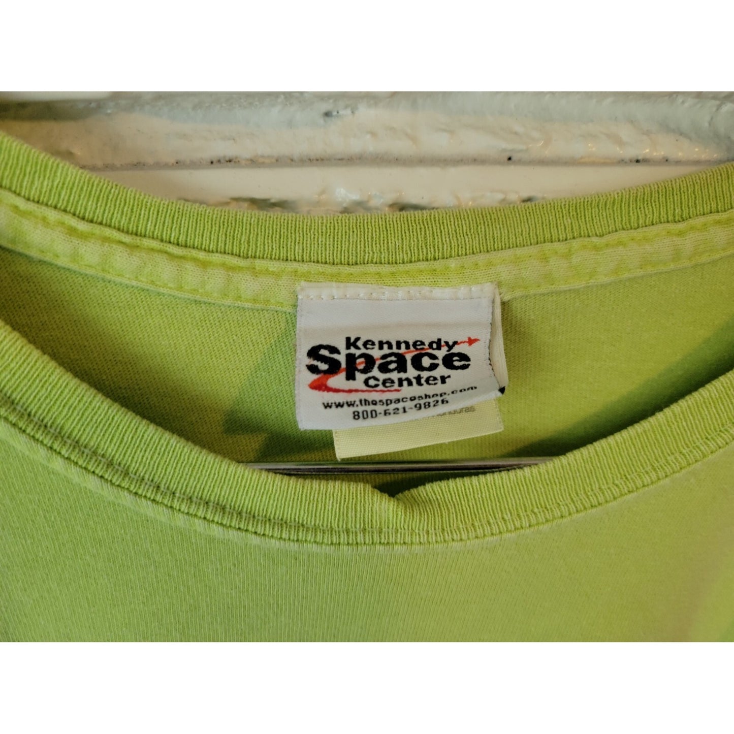 NASA Kennedy Center Adult Top Extra Large XL Tee Green I Need Space Cotton Crew