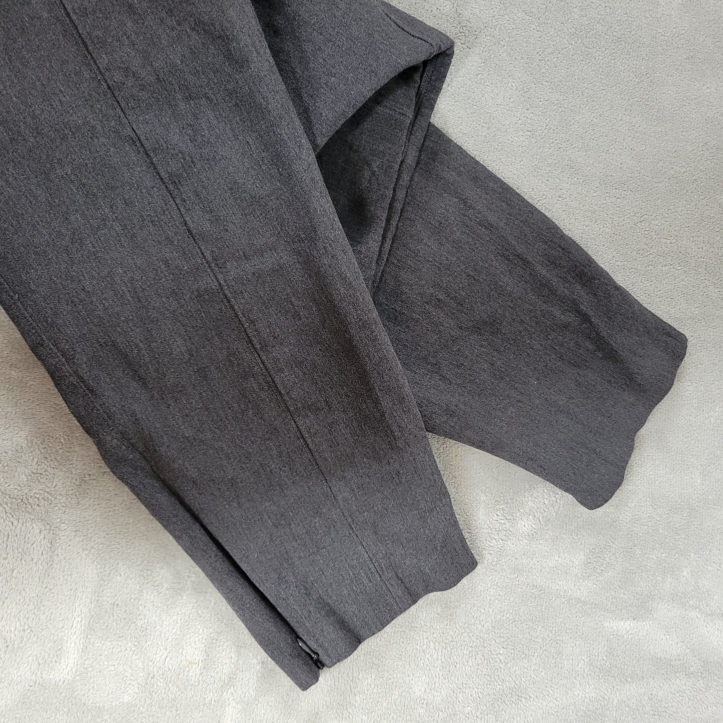 Old Navy Womens Pants 2X Plus Ankle Crop High Rise Gray Pull On Zip Hem Skinny