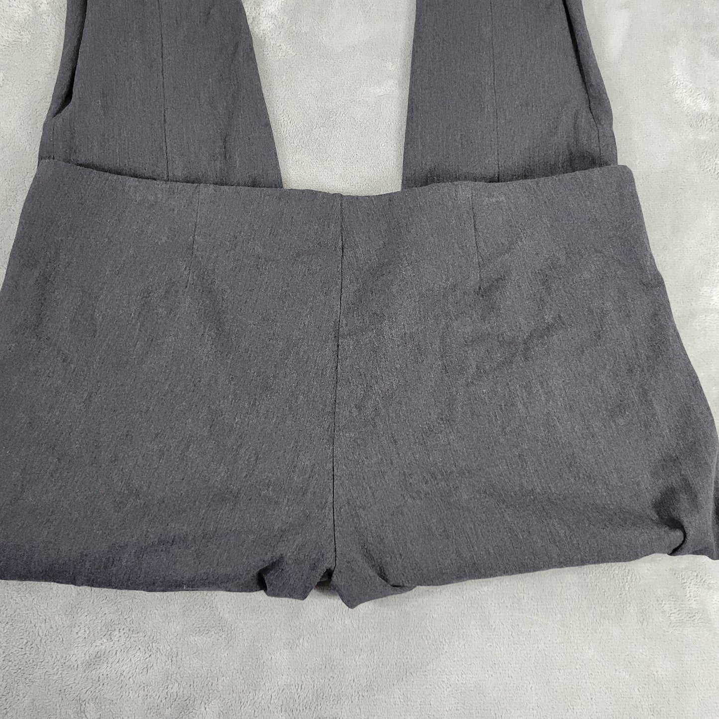 Old Navy Womens Pants 2X Plus Ankle Crop High Rise Gray Pull On Zip Hem Skinny