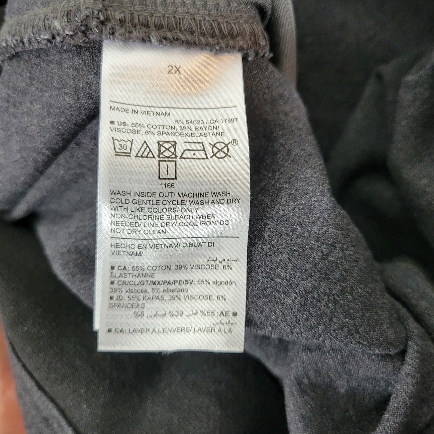 Old Navy Womens Pants 2X Plus Ankle Crop High Rise Gray Pull On Zip Hem Skinny