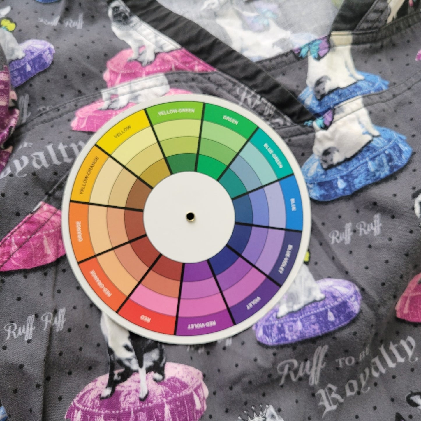 Heartsoul Unisex Scrub Top XL Short Sleeve Puppies Dogs Medical Vet Tech Cotton