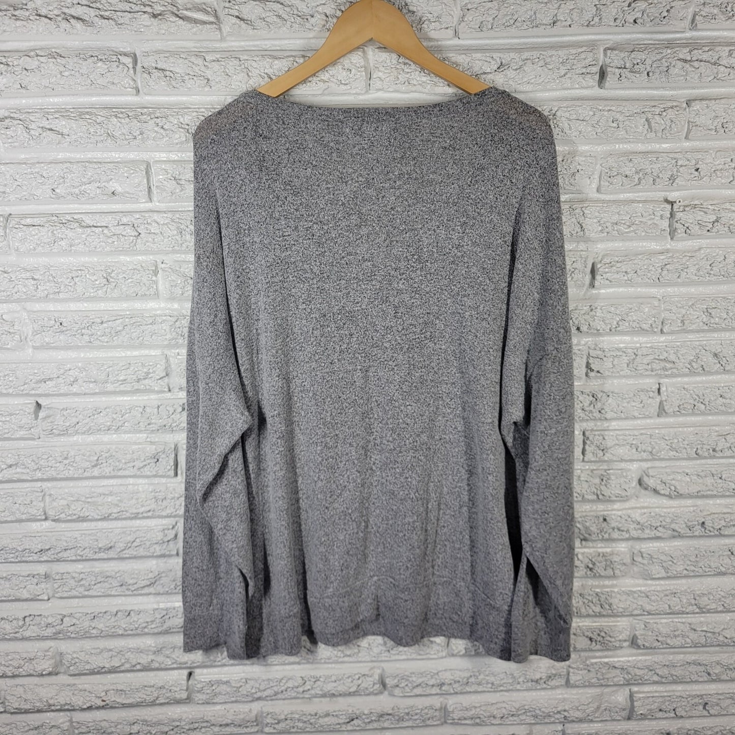 Wendy Williams Womens Sweatshirt 3X Plus Pajama Gray Sunday Lightweight Lounge