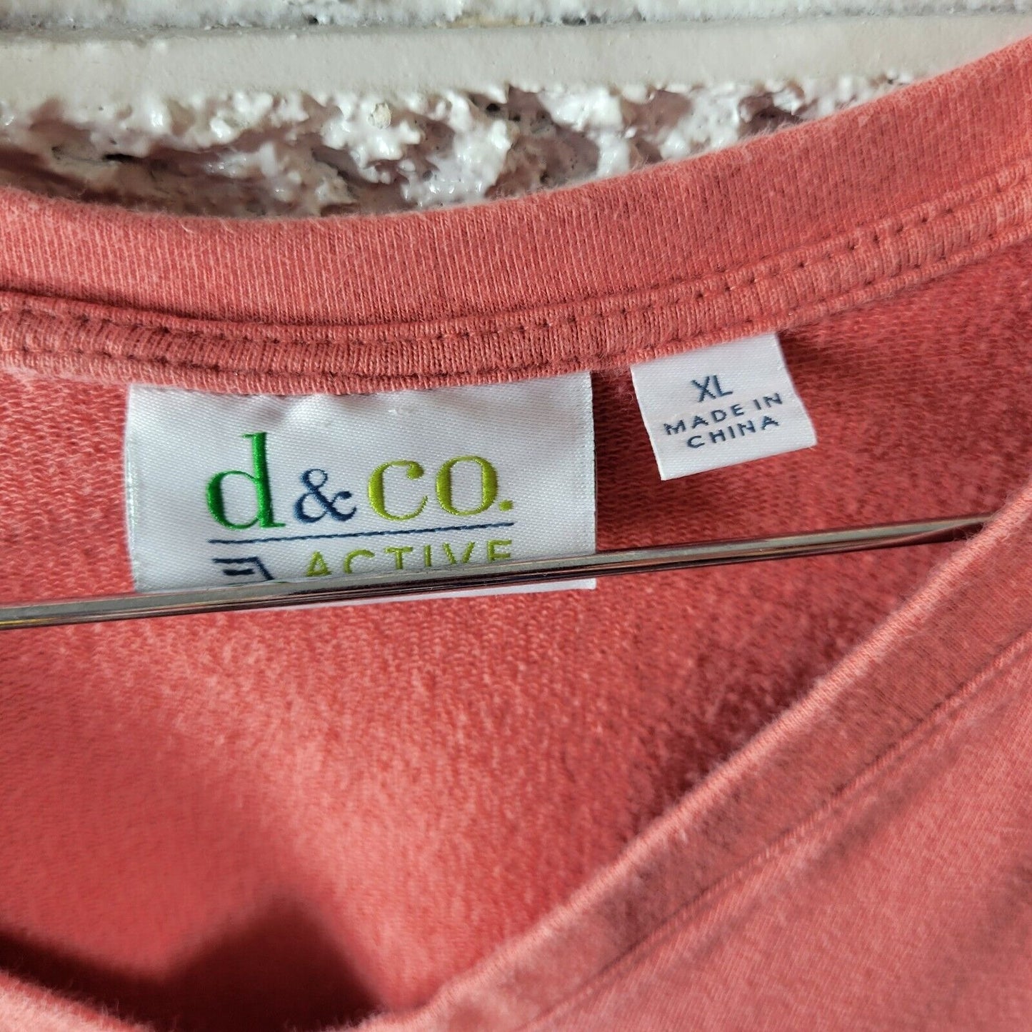Denim Co Womens Dress Extra Large Mini Sweatshirt Coverup Pockets Orange Comfy
