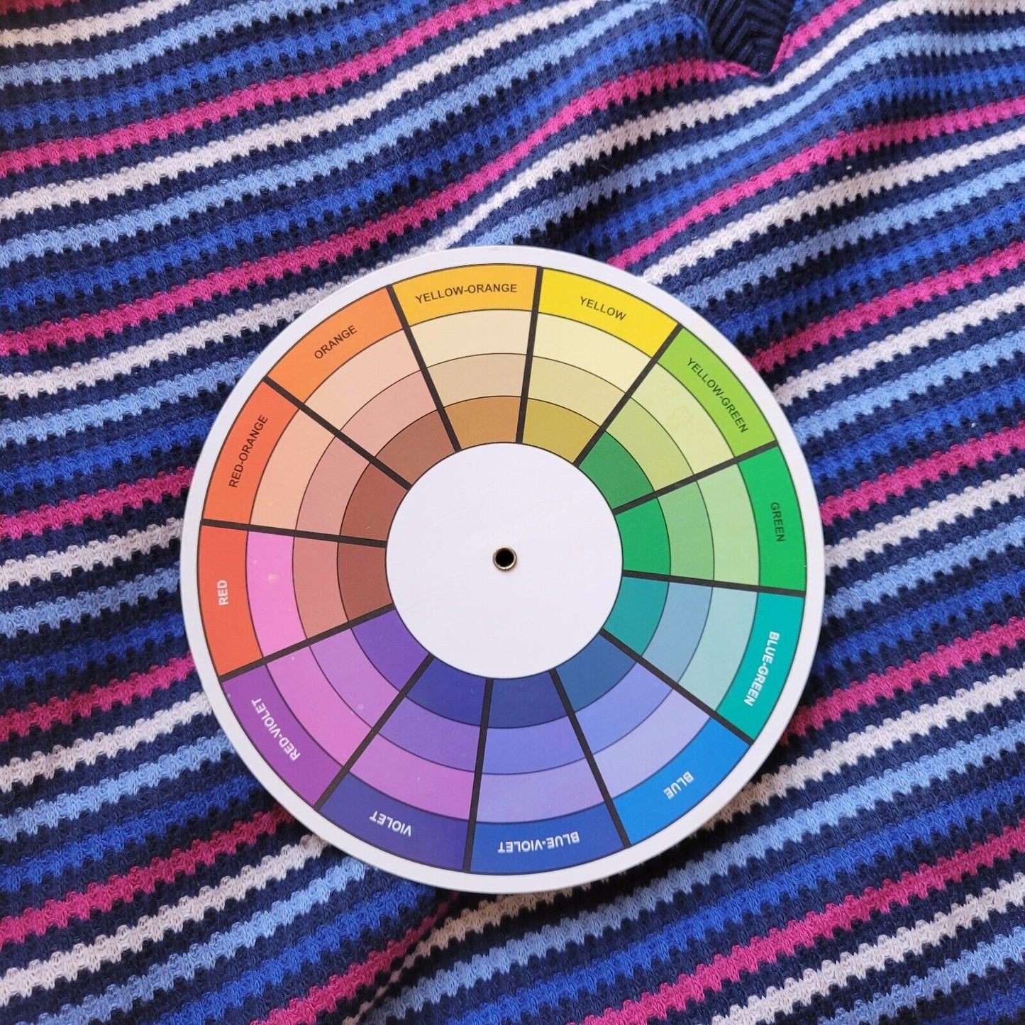 St Johns Bay Womens Sweater 2X Plus Blue Red Stripe Poly Blend Lightweight Comfy