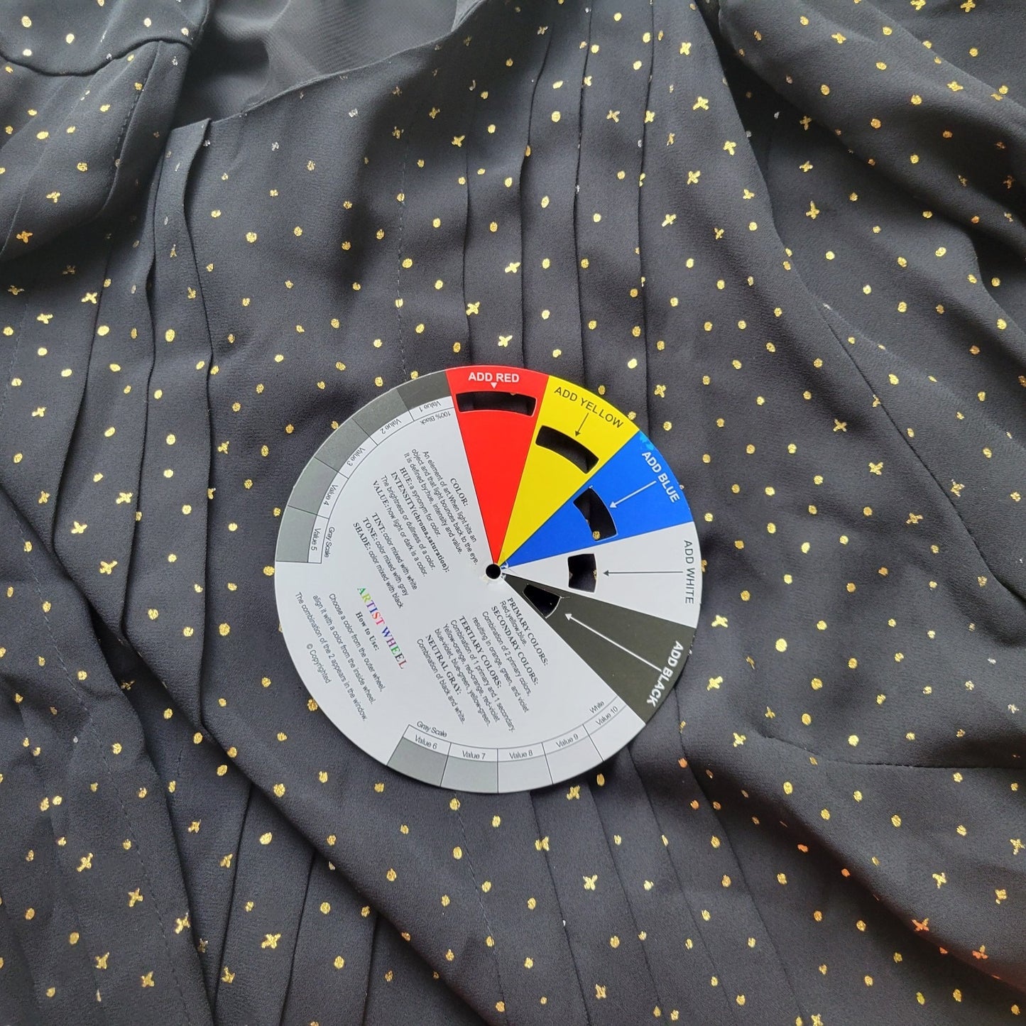 Ava Viv Women Top 2X Plus Tunic Black Gold X's Pintuck Back Keyhole Lined Office