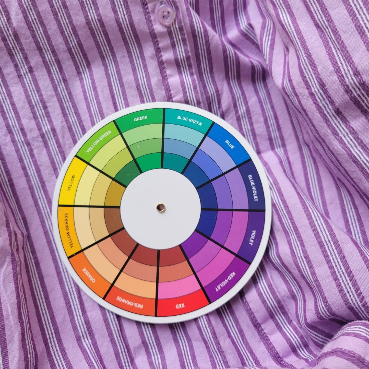 Roamans Womens Top 16W Plus Long Sleeve Button Up Purple Stripe Cotton Office