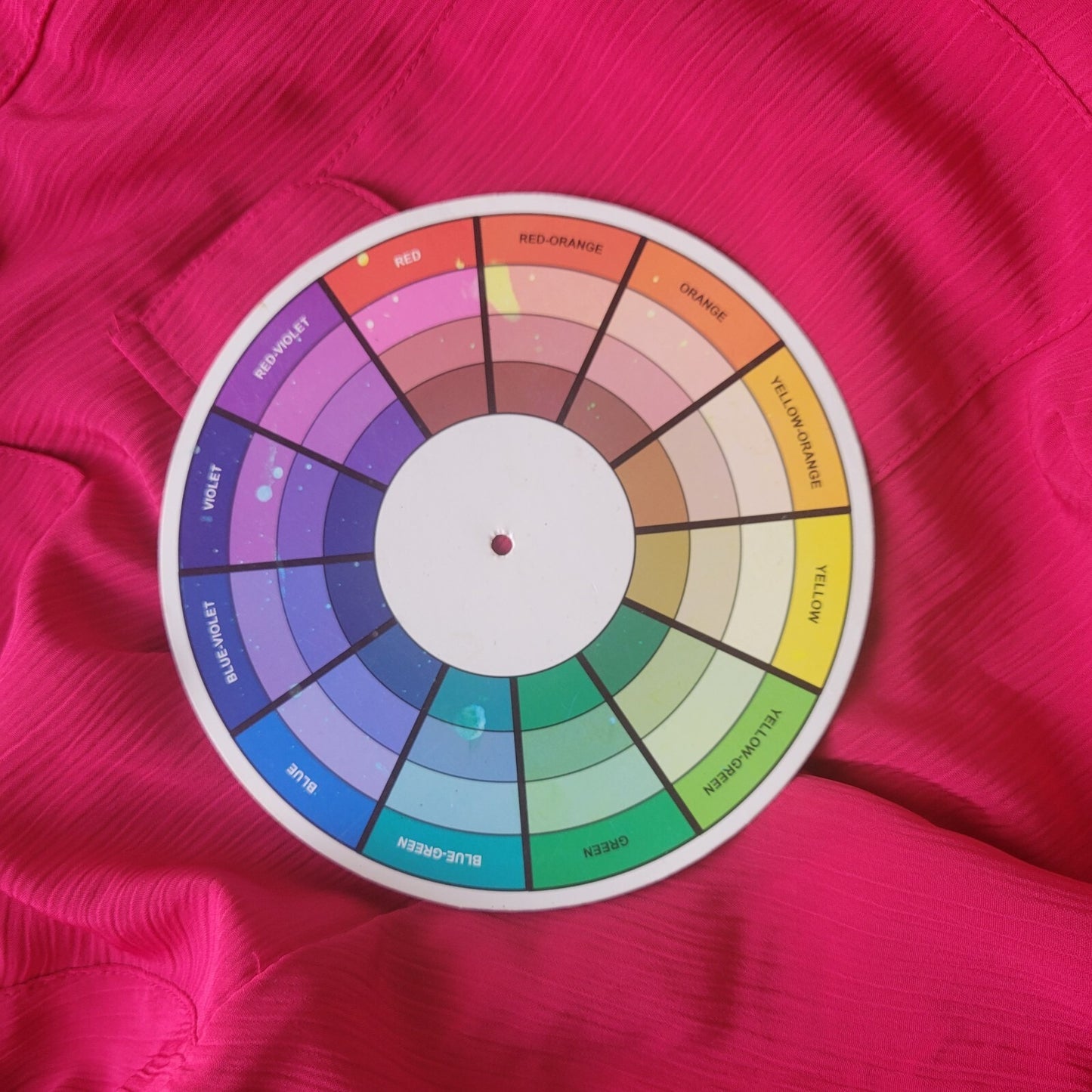 Kim Rogers Women Top 3X Plus Roll Tab Sleeve Red Pockets Lightweight Polyester