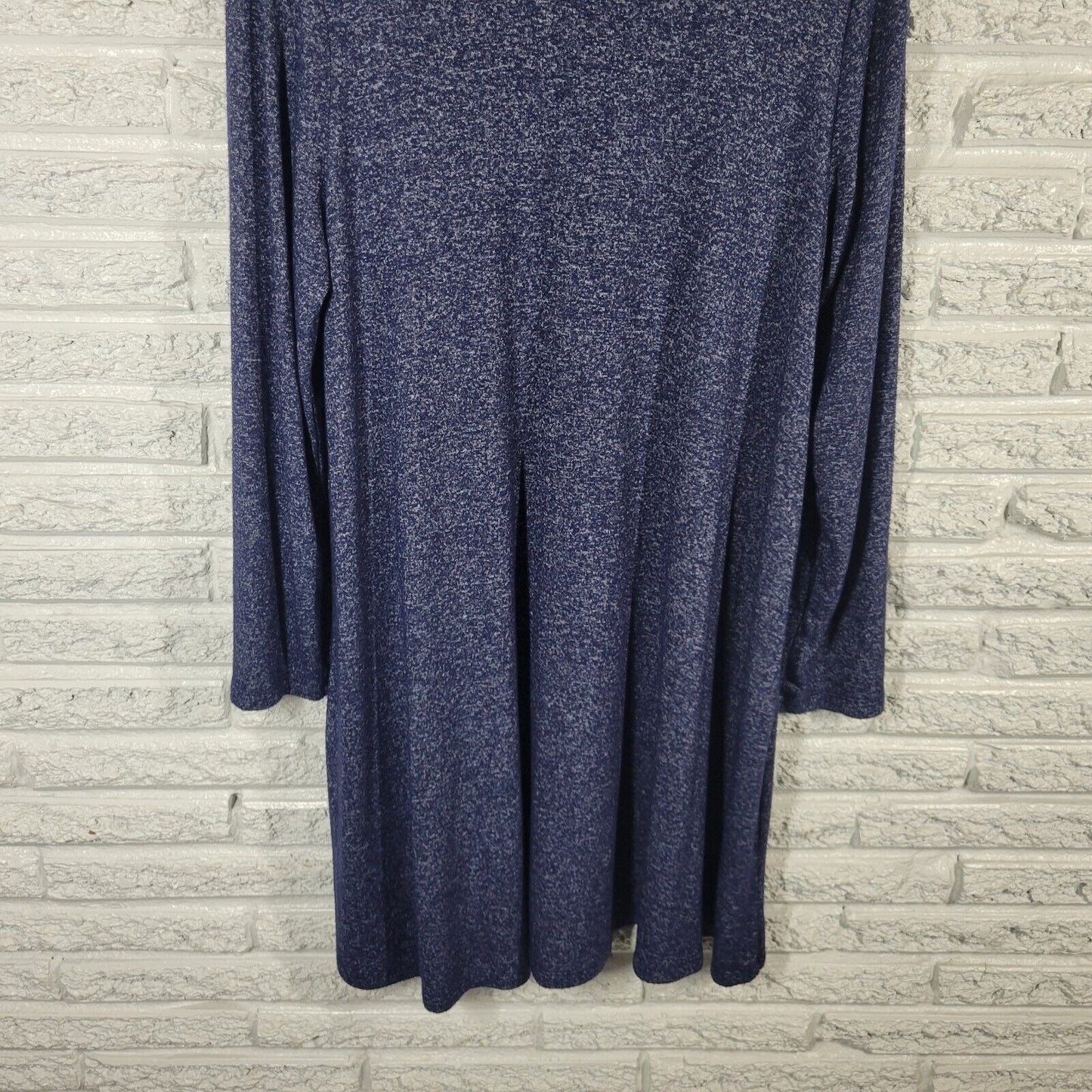 Old Navy Women Dress XL Long Sleeve Blue Heather Pullover Lightweight Knit Comfy