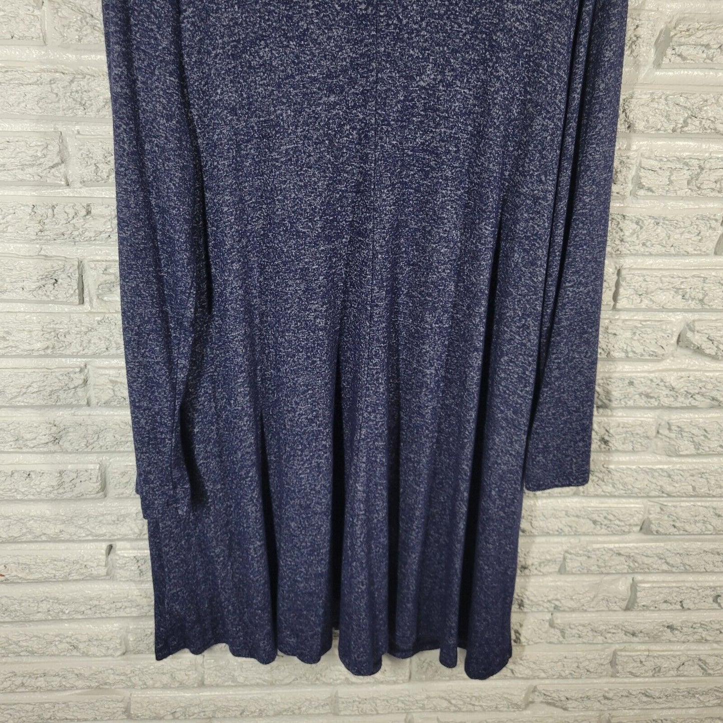 Old Navy Women Dress XL Long Sleeve Blue Heather Pullover Lightweight Knit Comfy