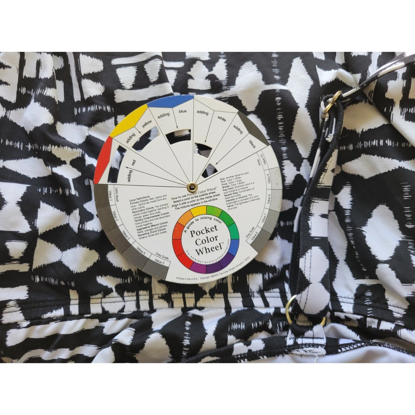 Apt 9 Womens Swim Top 3X Black Geometric Adjustable Wide Strap Beach Pool