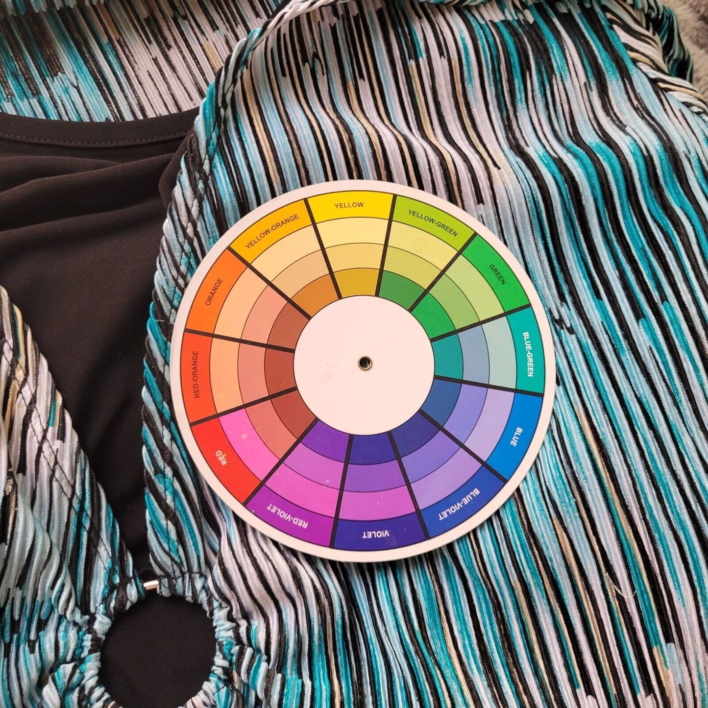 Allison Daley II Womens Top 2X 3/4 Sleeve Blue Black Stripe Crinkle Lightweight