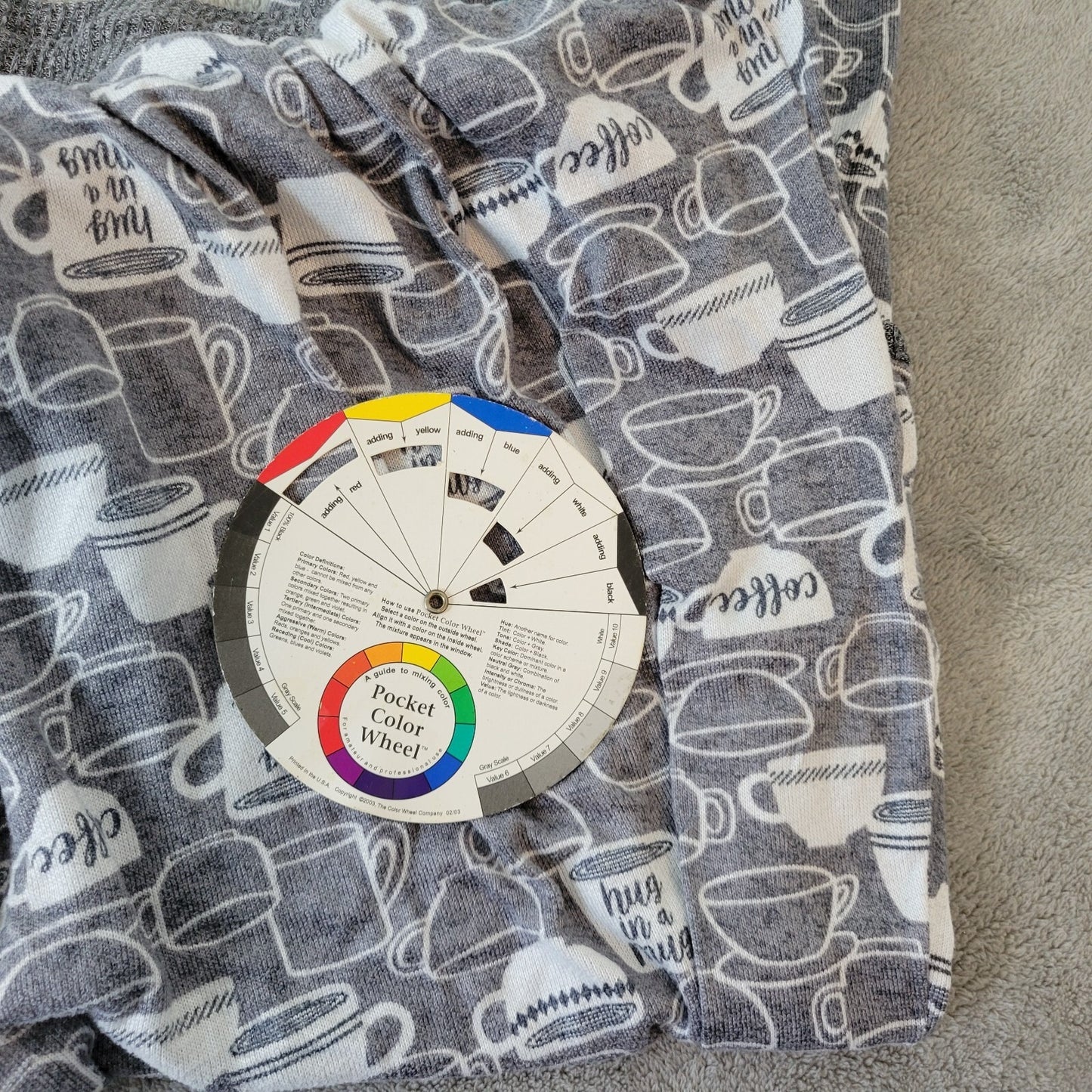 Secret Treasures Womens Pajama Pants 2X Plus Pull On Coffee Mugs All Over Lounge