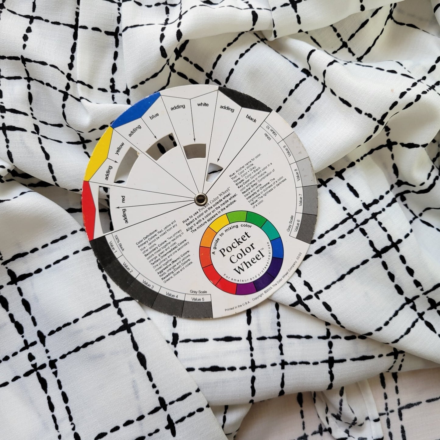 Alyx Womens Top 2X 3/4 Bell Sleeve Black White Squares Polyester On Off Shoulder