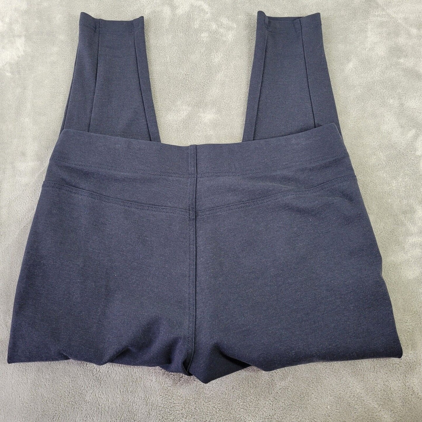 CJ Banks Womens Pants 1X Capri Pull On Blue Comfy Signature Slimming Tapered