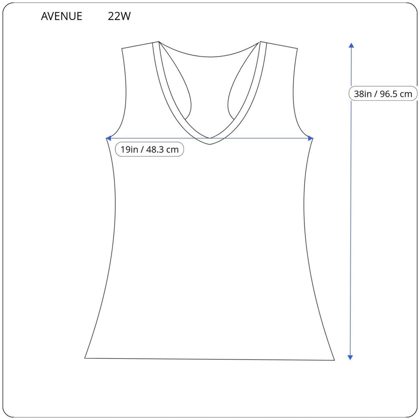 Avenue Womens Swim Top 22W Adjustable Wide Strap Sleeveless Bra Black Geometric