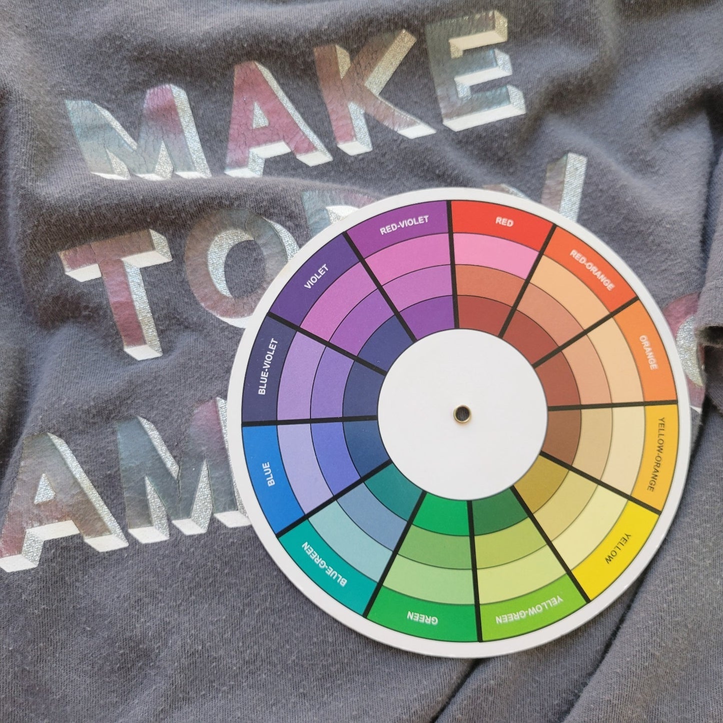 Secret Treasures Womens Pajama Top L XL Make Today Amazing Gray Glitter Lounge