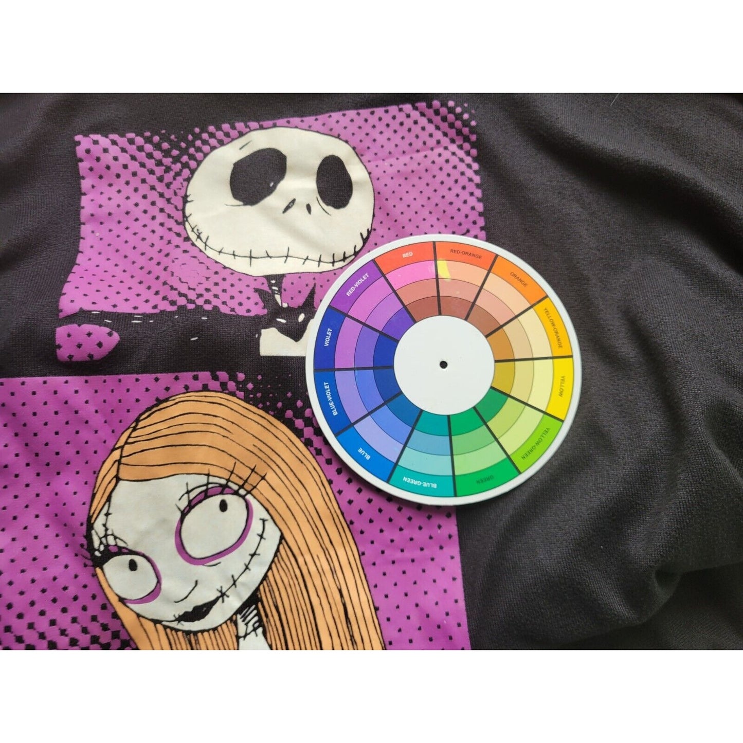 Christmas Disney Nightmare Before Womens Top XL Pajama Loungewear Black