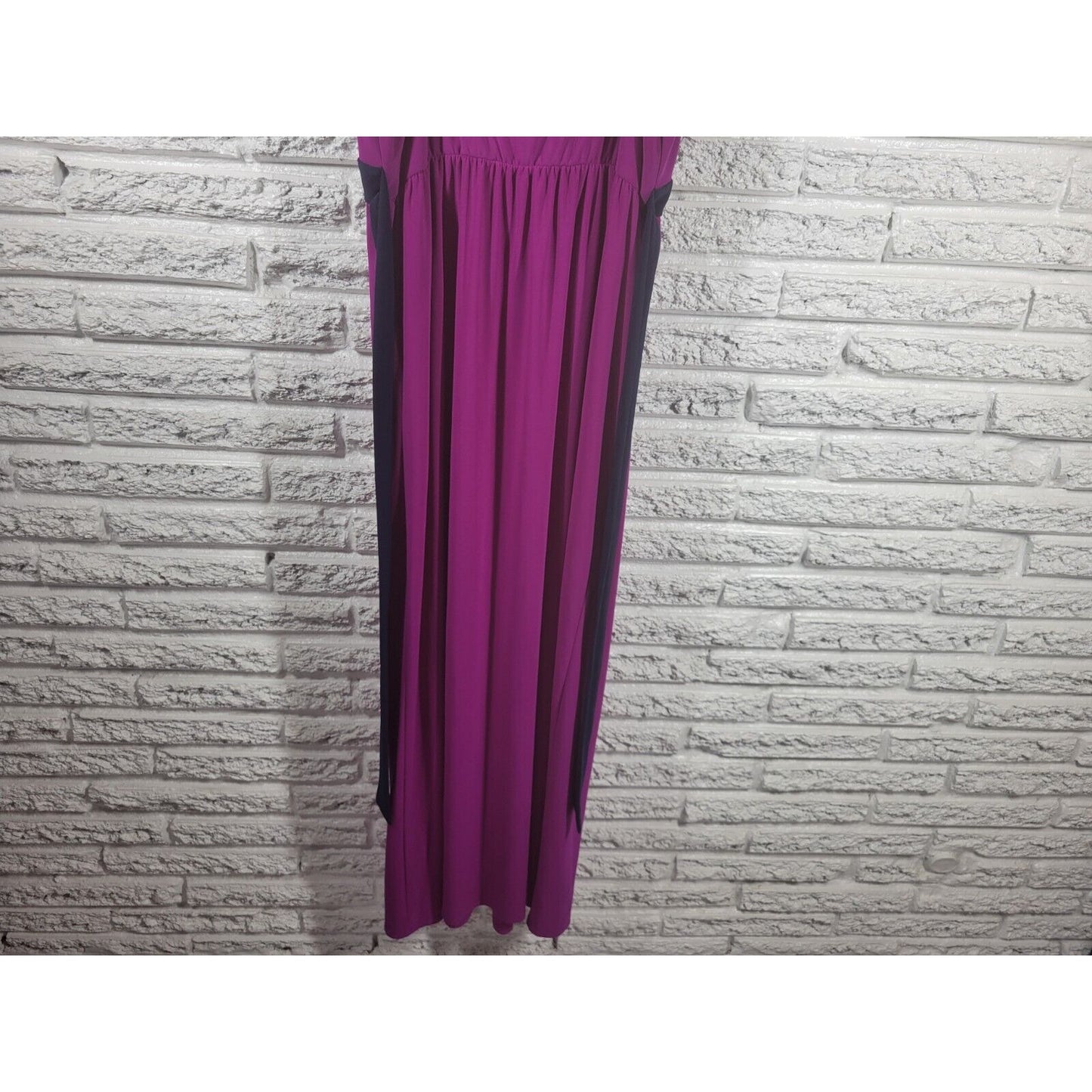MSK Womens Dress Extra Large Slip Sheath Midi Purple Casual Sash Spaghetti