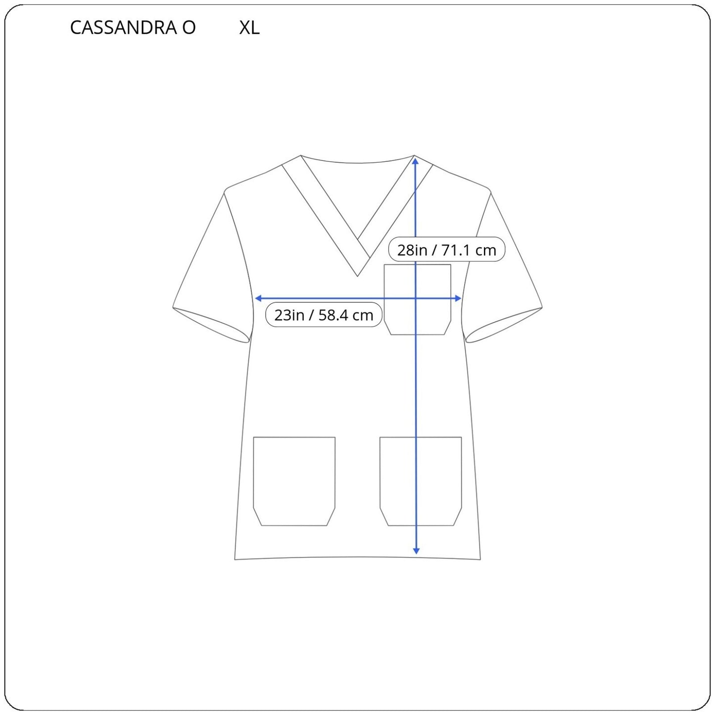 Halloween Cassandra O Unisex Scrub Top XL Gray Lightweight Frankenstein Ghost