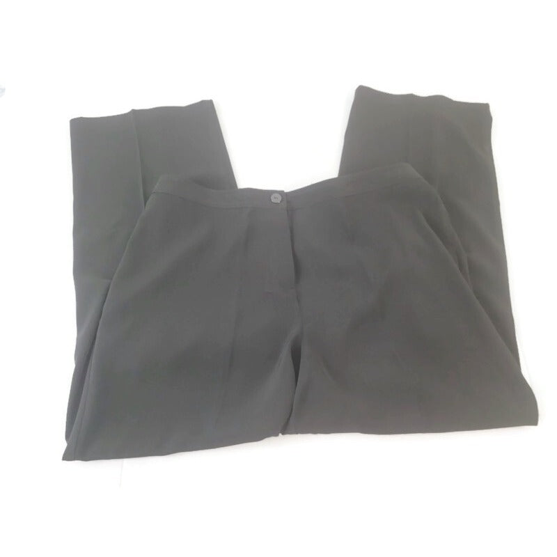 Susan Graver Style QVC Womens Pants PXL Office Black Zip Fly Comfort Waist New