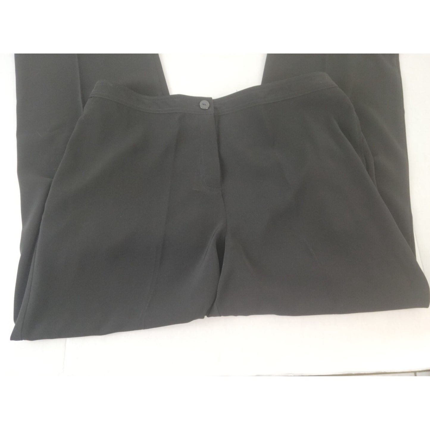 Susan Graver Style QVC Womens Pants PXL Office Black Zip Fly Comfort Waist New
