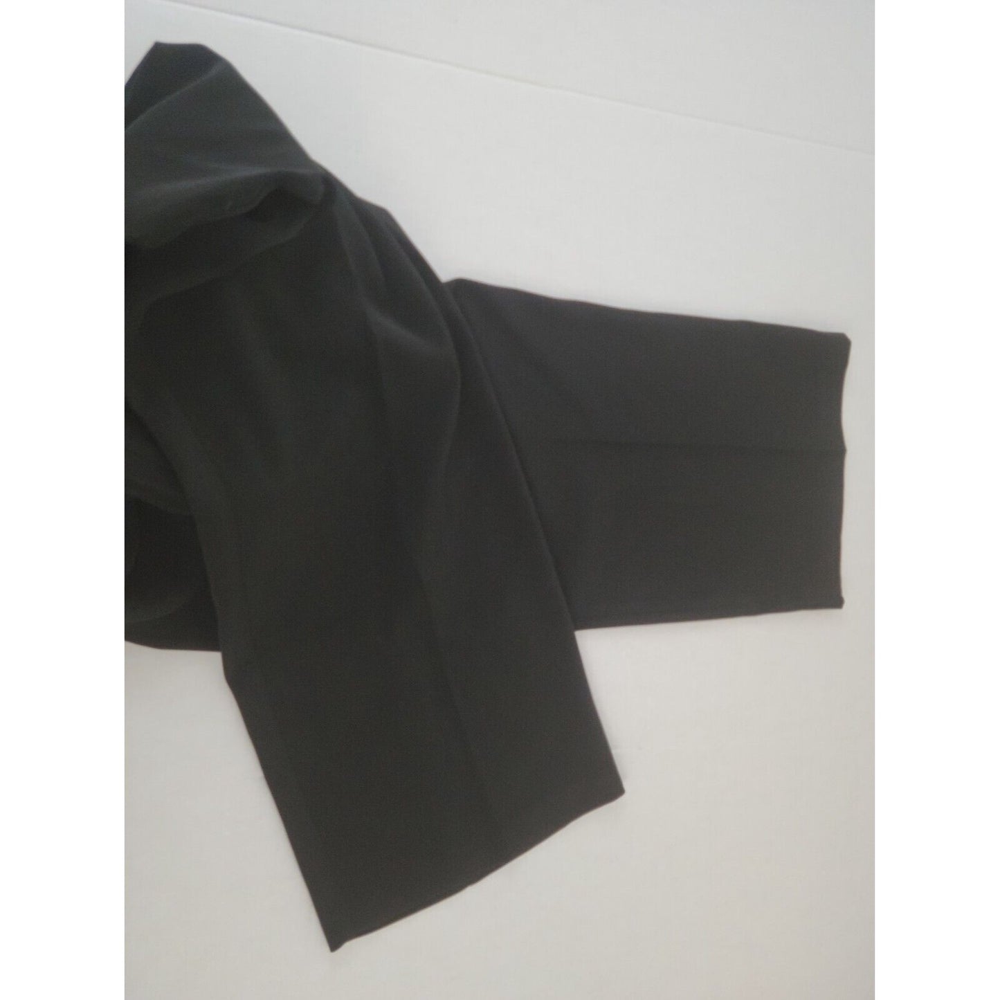 Susan Graver Style QVC Womens Pants PXL Office Black Zip Fly Comfort Waist New