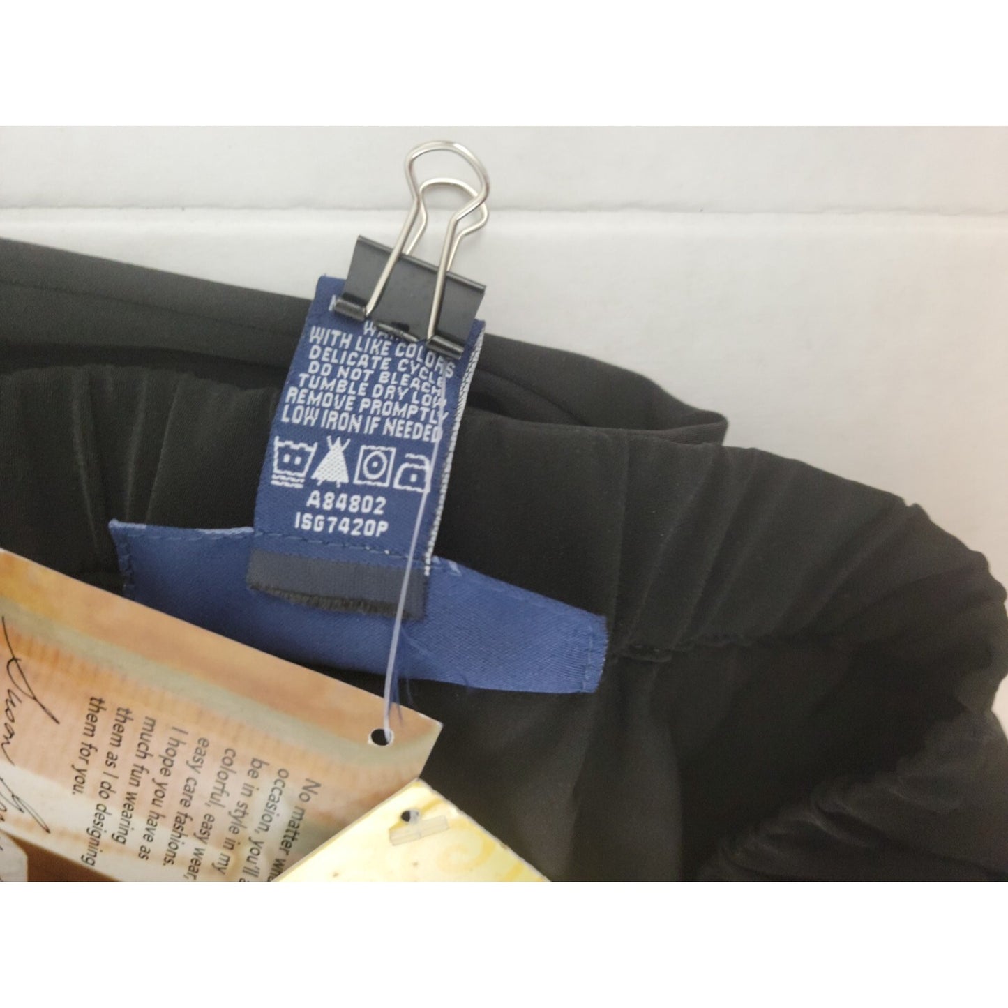 Susan Graver Style QVC Womens Pants PXL Office Black Zip Fly Comfort Waist New