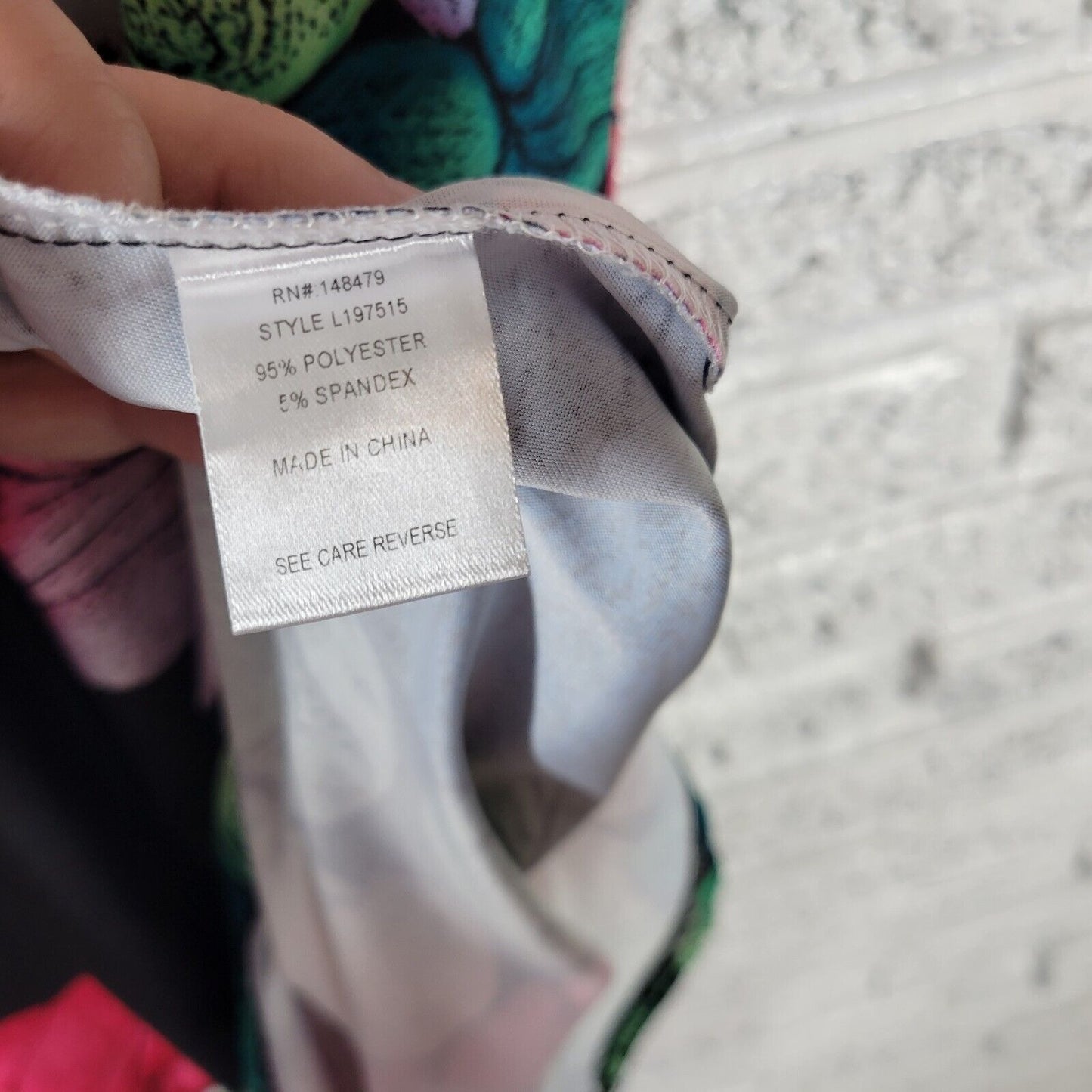 Lily Firmiana Women Dress Extra Large Mini Blue Red Watercolor Cap Ruffle Sleeve