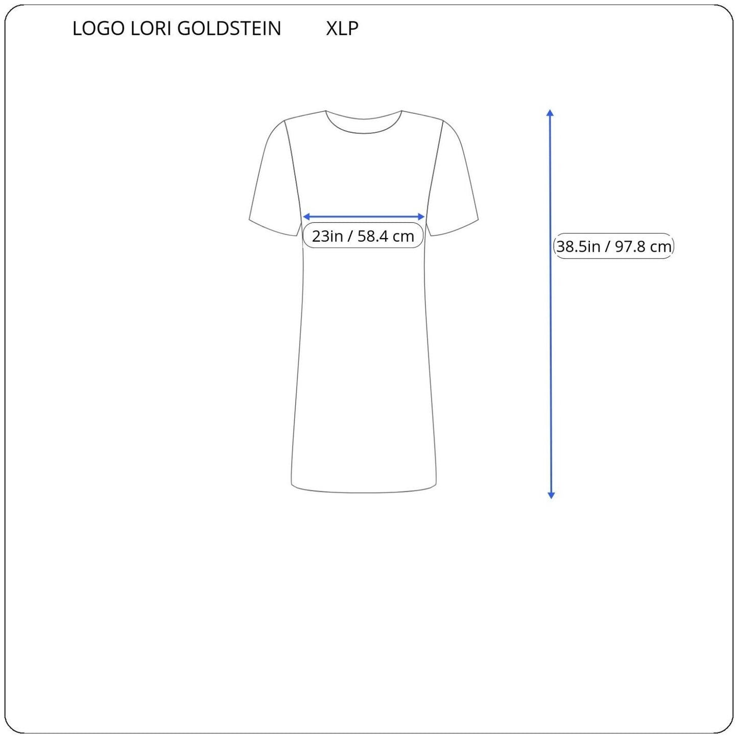 LOGO Lori Goldstein QVC Womens Dress XLP Mini Short Sleeve Blue Heather Pockets