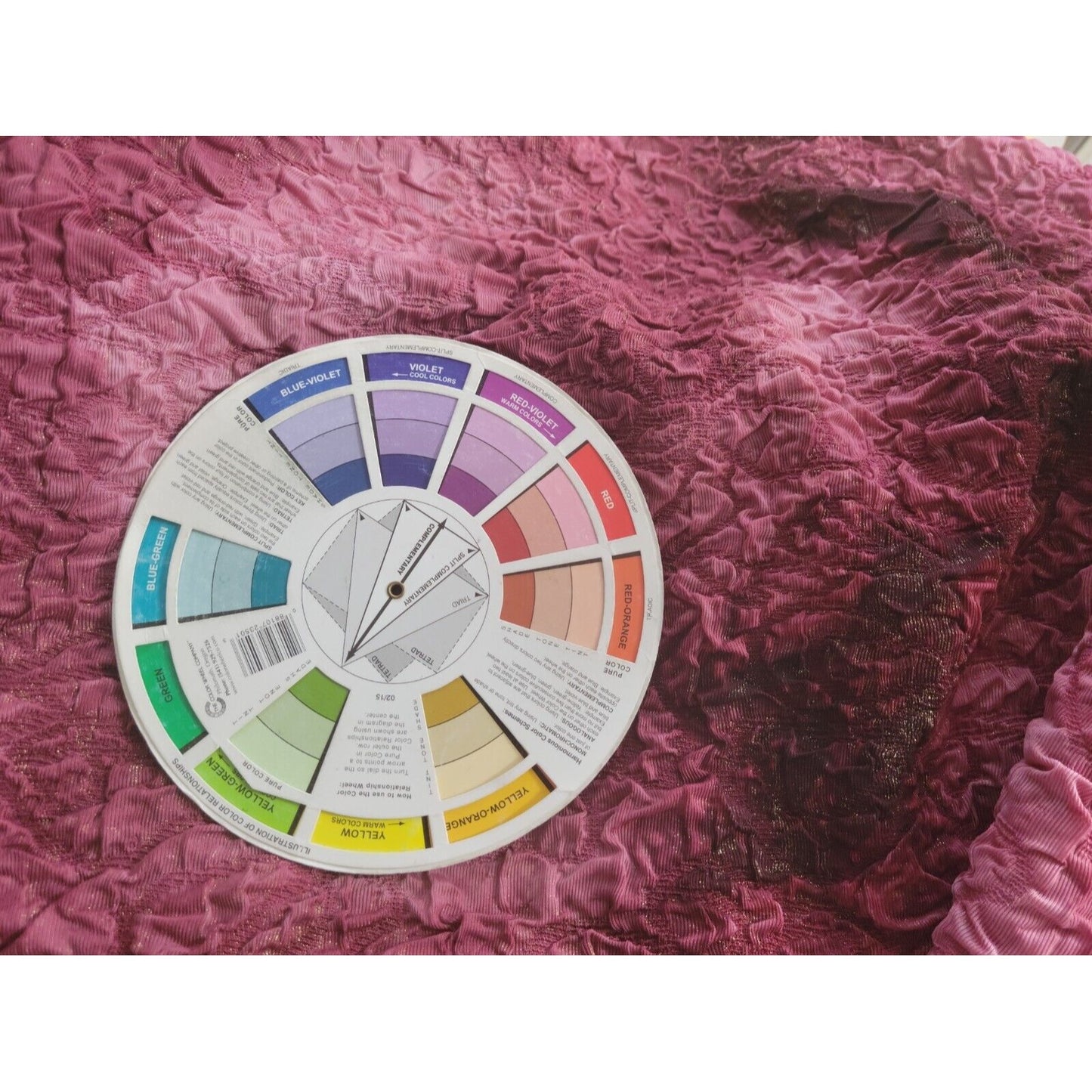 CJ Banks Womens Top 1X Plus Short Sleeve Pinched Burgundy Tie Dye Office Casual