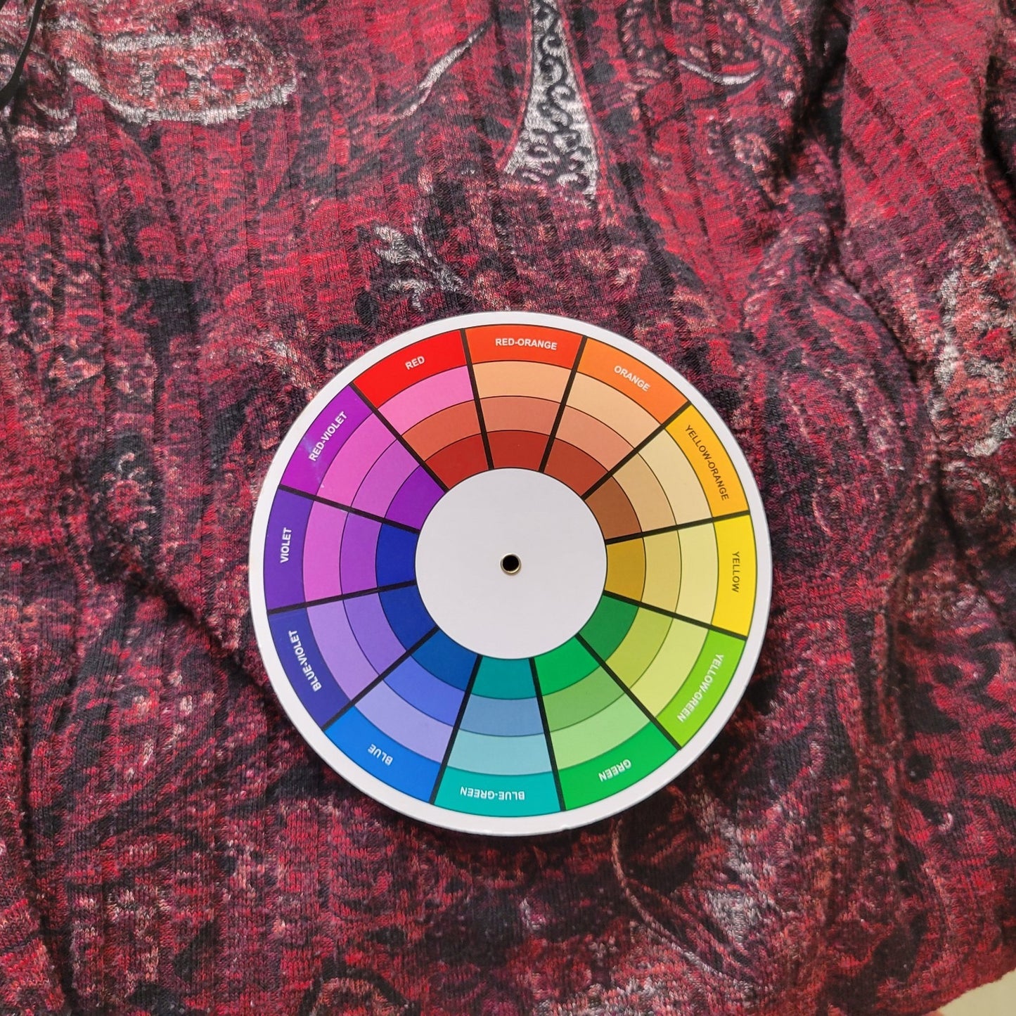 Apt 9 Womens Dress XL Mini Sweater Burgundy Paisley Poly Blend Soft Pockets