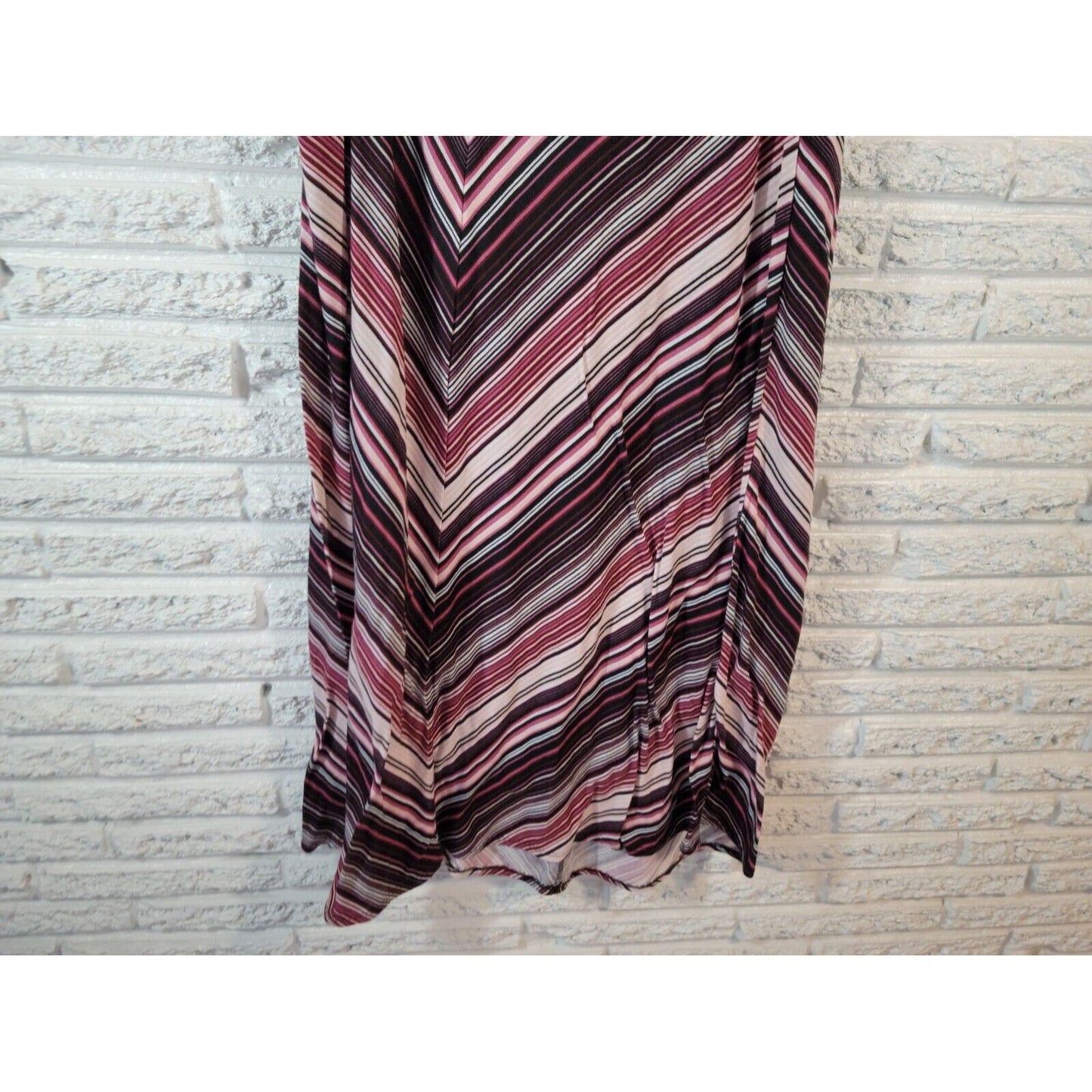 Cato Womens Skirt 18W 20W Plus Knit Pencil Pull On Pink Geometric Casual Long