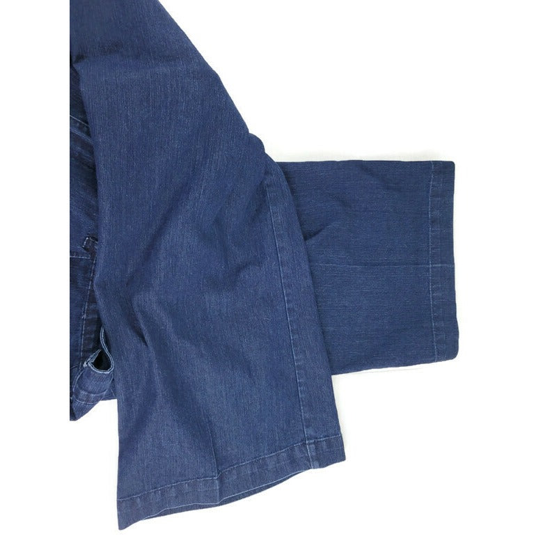 Avenue Womens Jeans 22 Plus Average Boot Cut Dark Blue Denim Wash 5 Pocket Zip