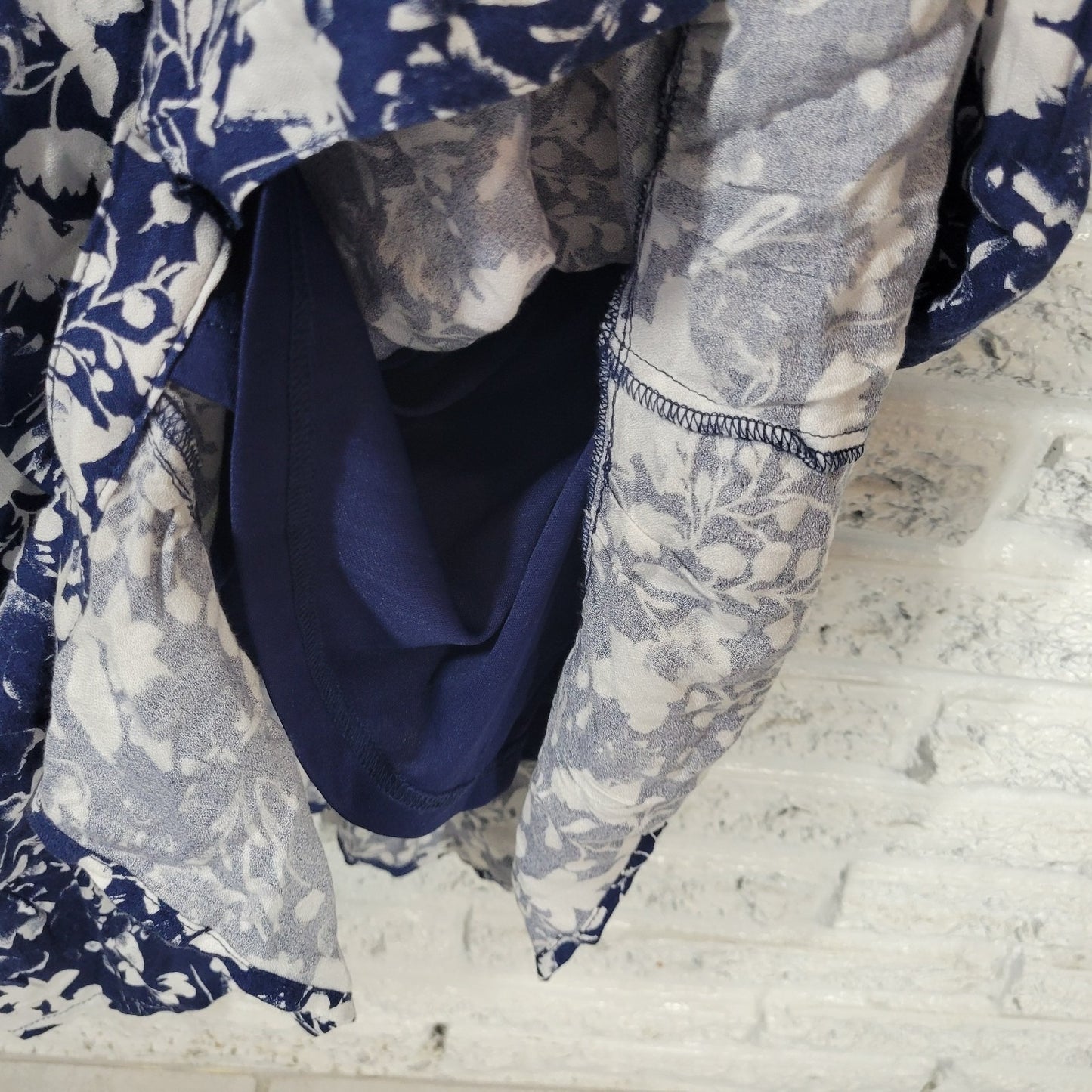 GH Bass Co Womens Dress XXL Plus Slip Midi Blue Adjustable Spaghetti Lined