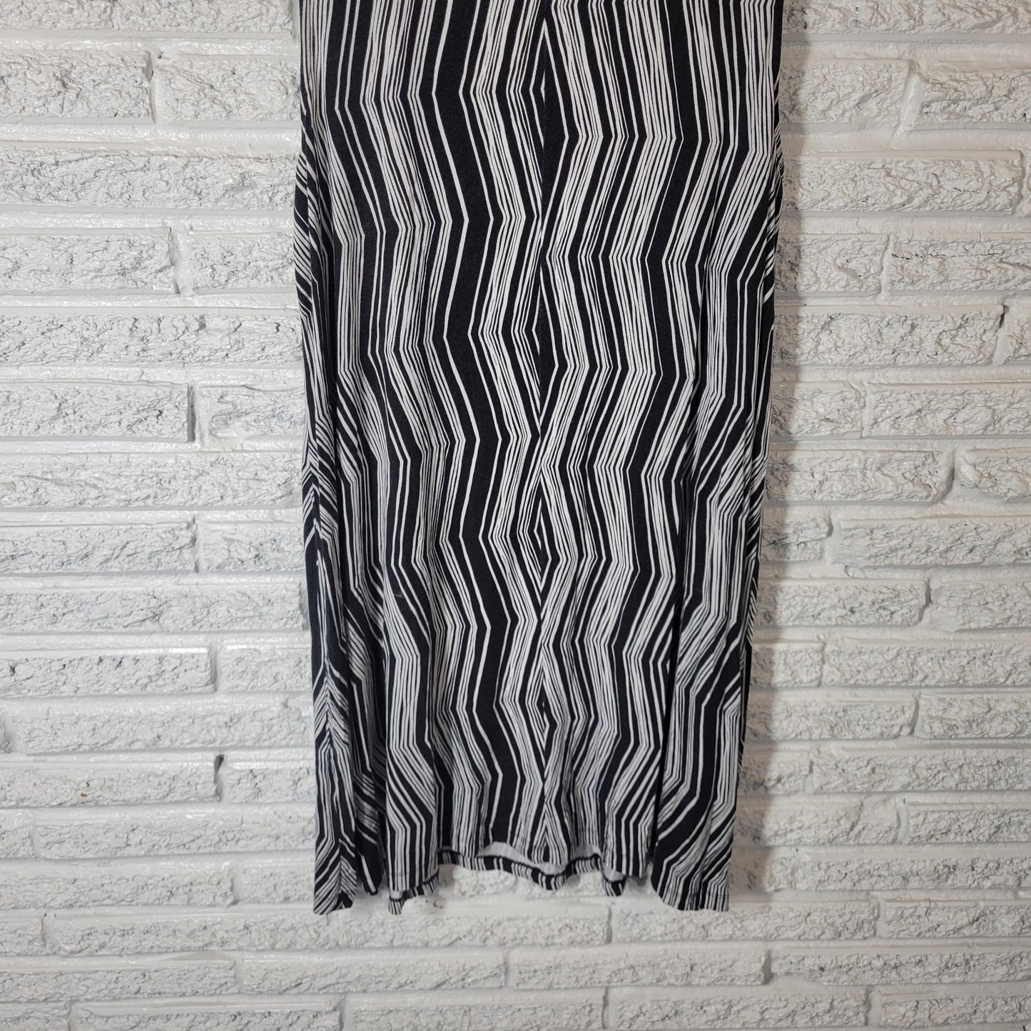 Apt 9 Womens Dress Extra Large Tank Mini Shift Black Stripe Lightweight Casual