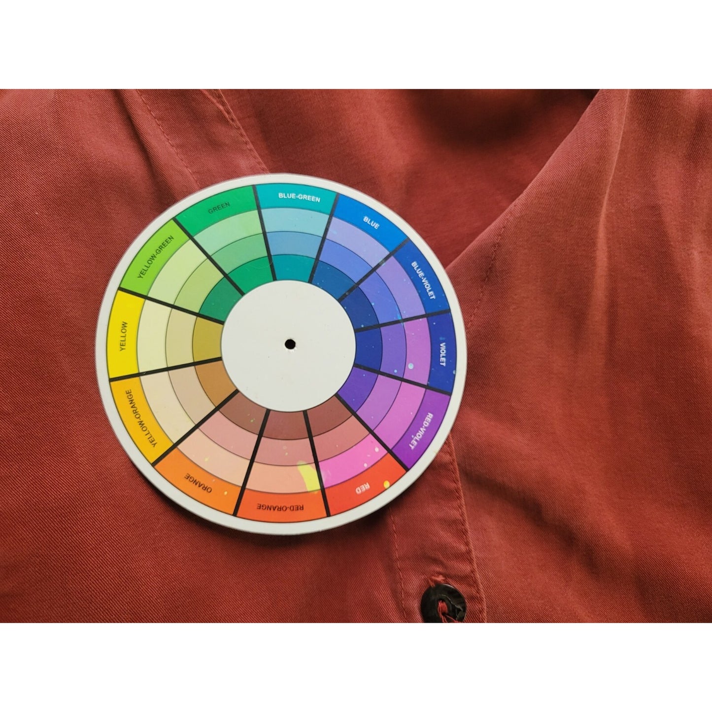 Click Color Me Cotton Womens Top XXL Plus High Low Brown Button Lightweight