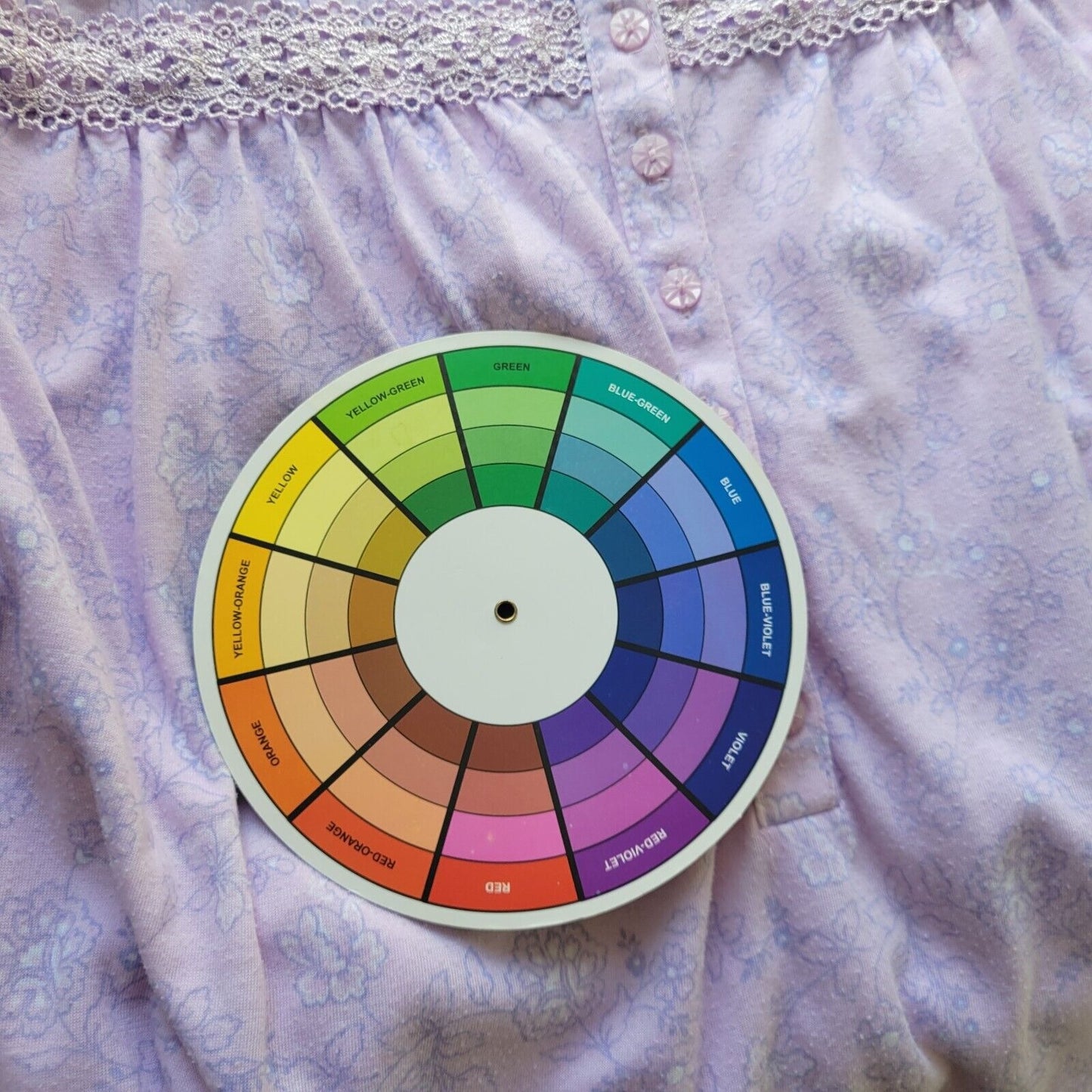 Croft Barrow Women Nightgown XL Lavender Floral Lace Trim Lightweight Loungewear