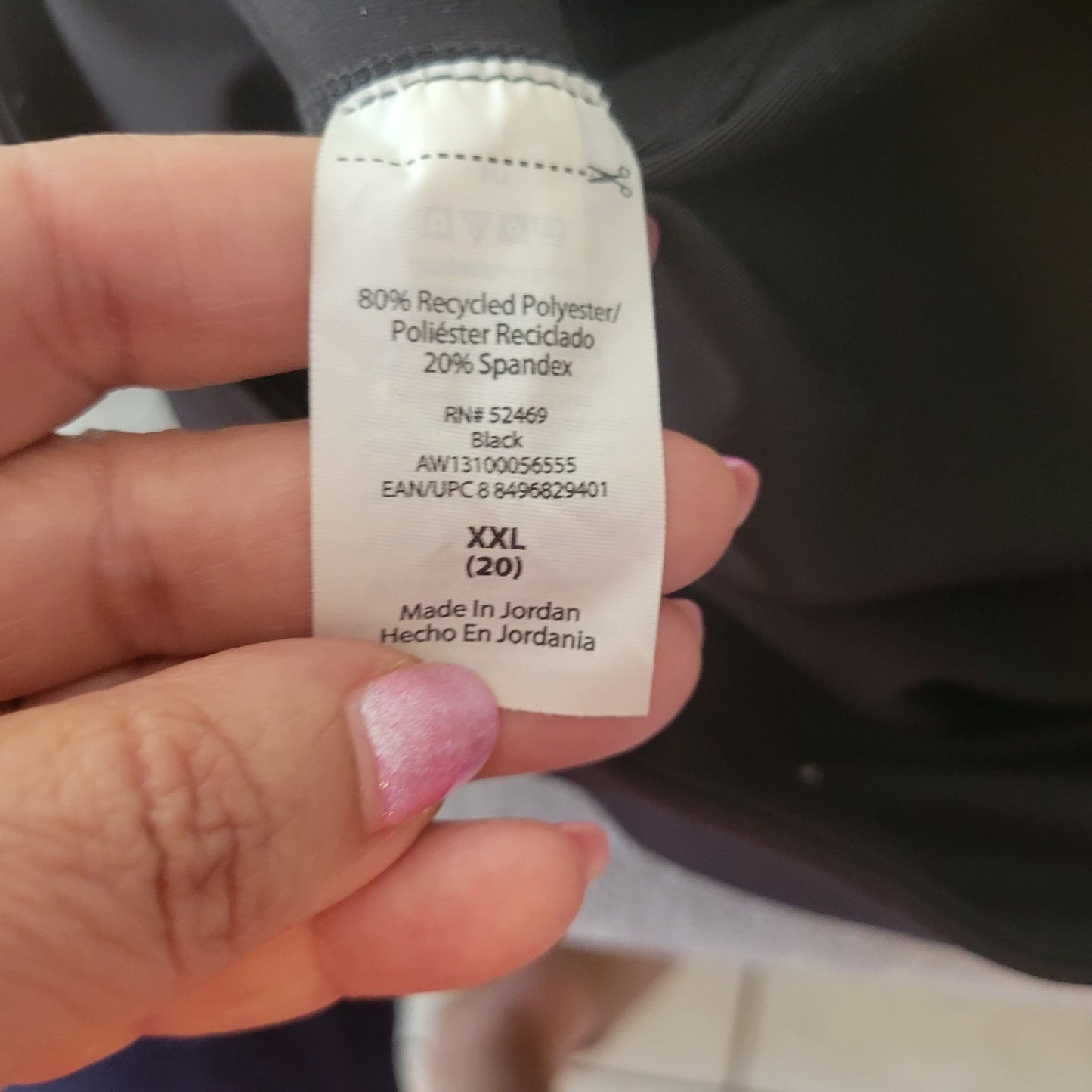 Athletic Works Womens Shorts XXL 20 Plus Pull On Black Lightweight Poly Blend