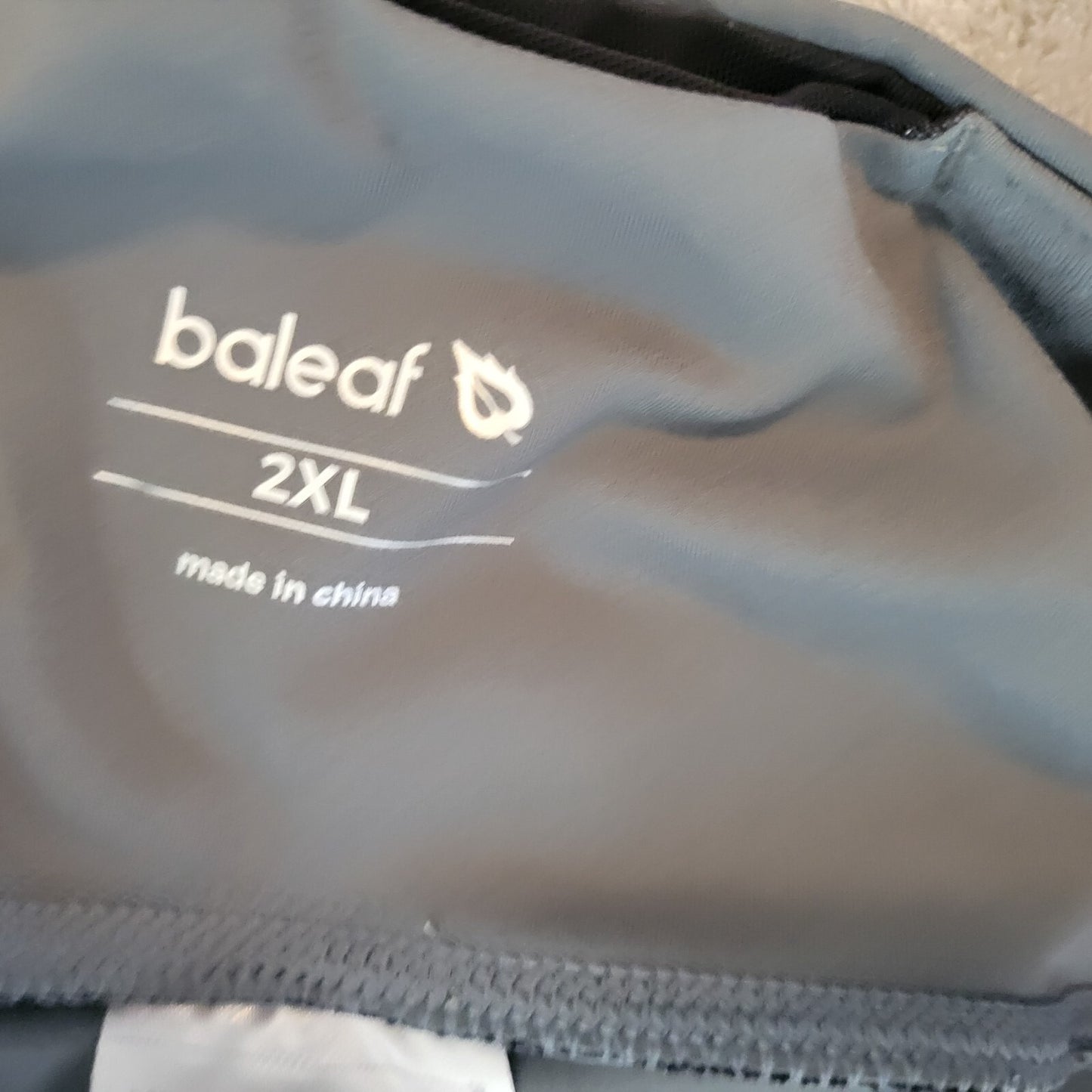 Baleaf Women Pants 2XL Plus Leggings Capri Pull On Gray Pockets Activewear Comfy