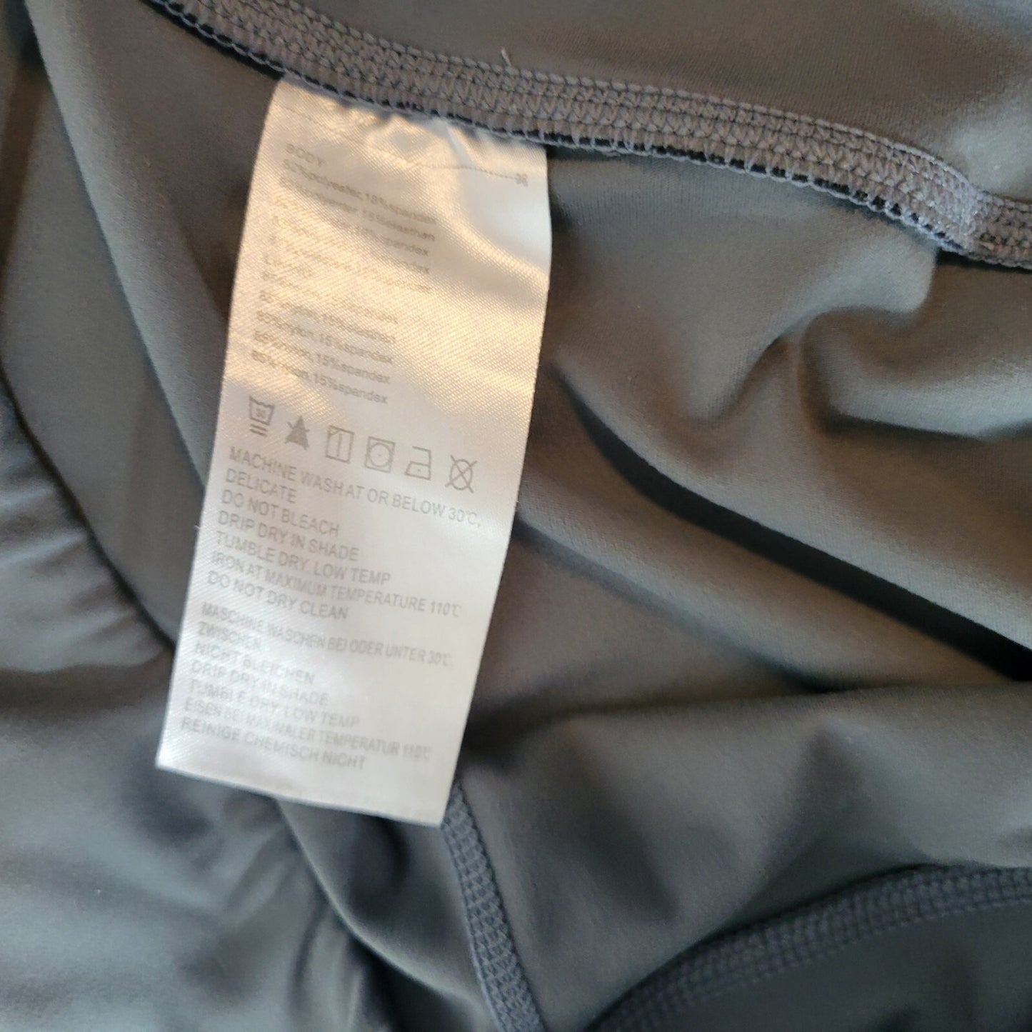 Baleaf Women Pants 2XL Plus Leggings Capri Pull On Gray Pockets Activewear Comfy