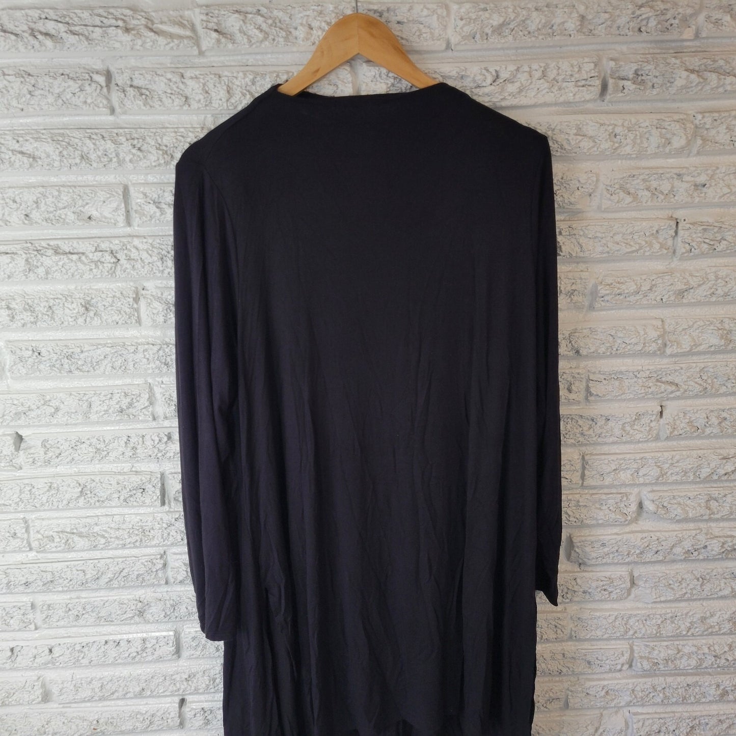 Lisa Rinna QVC Womens Dress Extra Large XL Mini Long Sleeve Lightweight Black