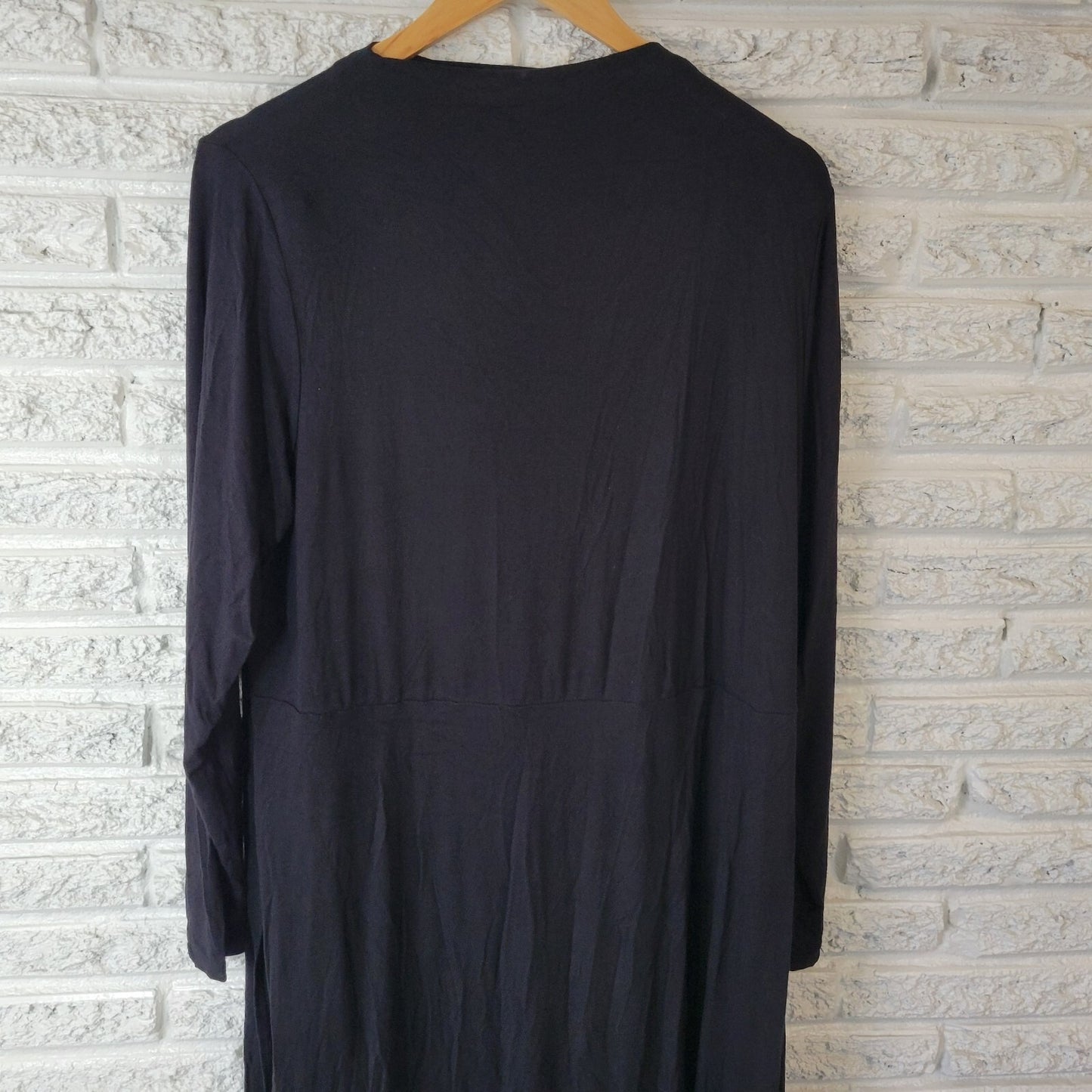 Lisa Rinna QVC Womens Dress Extra Large XL Mini Long Sleeve Lightweight Black
