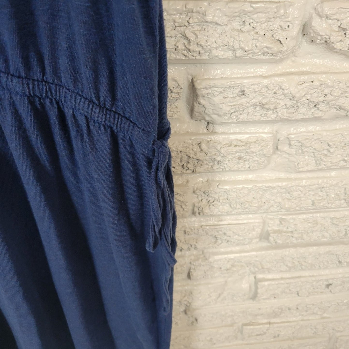 Old Navy Swimwear Womens Swim Coverup Navy Blue 3X Plus Linen Polyester Dress