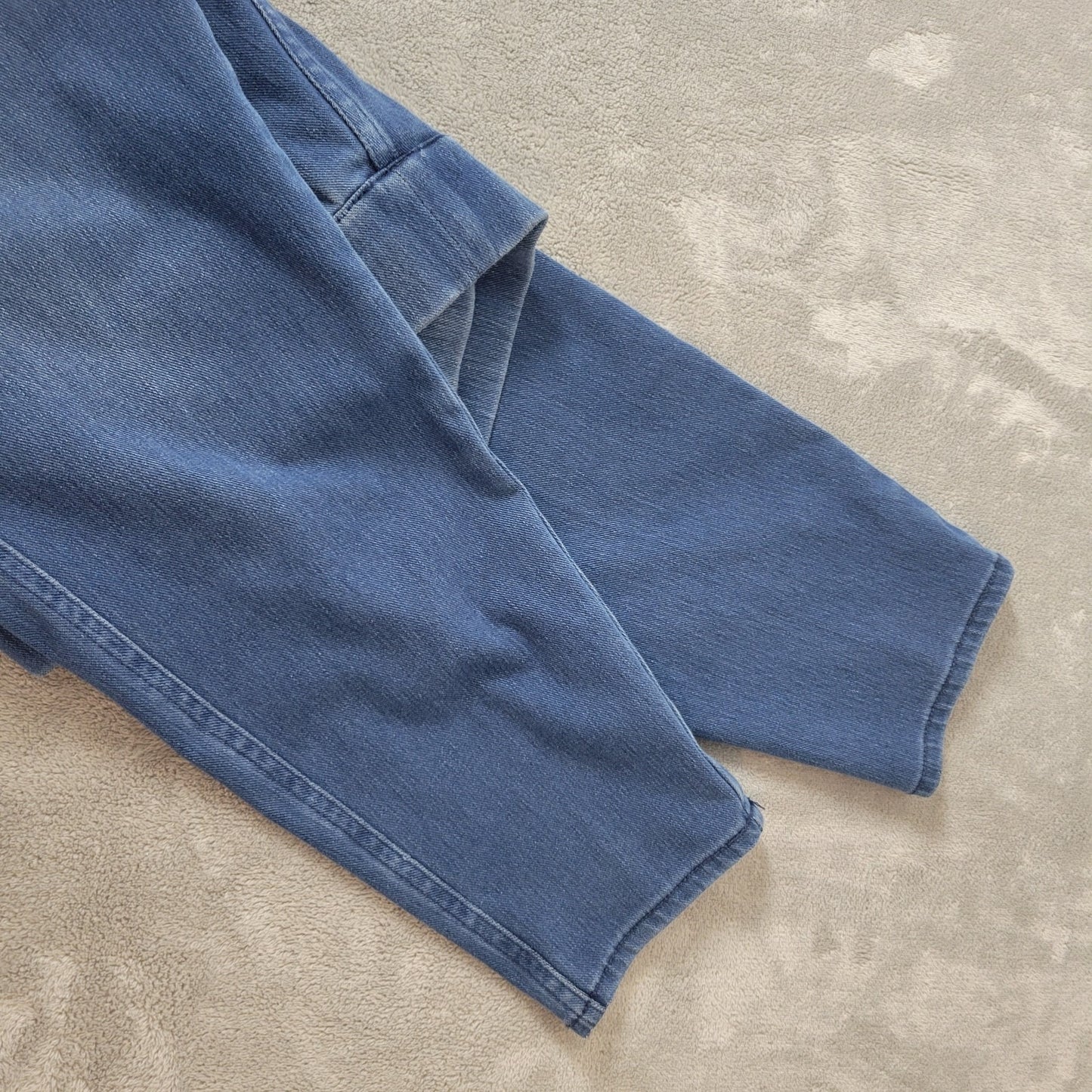 Venezia Womens Jeans 20 Plus Jegging Cropped Pull On Blue Denim Comfy Pockets