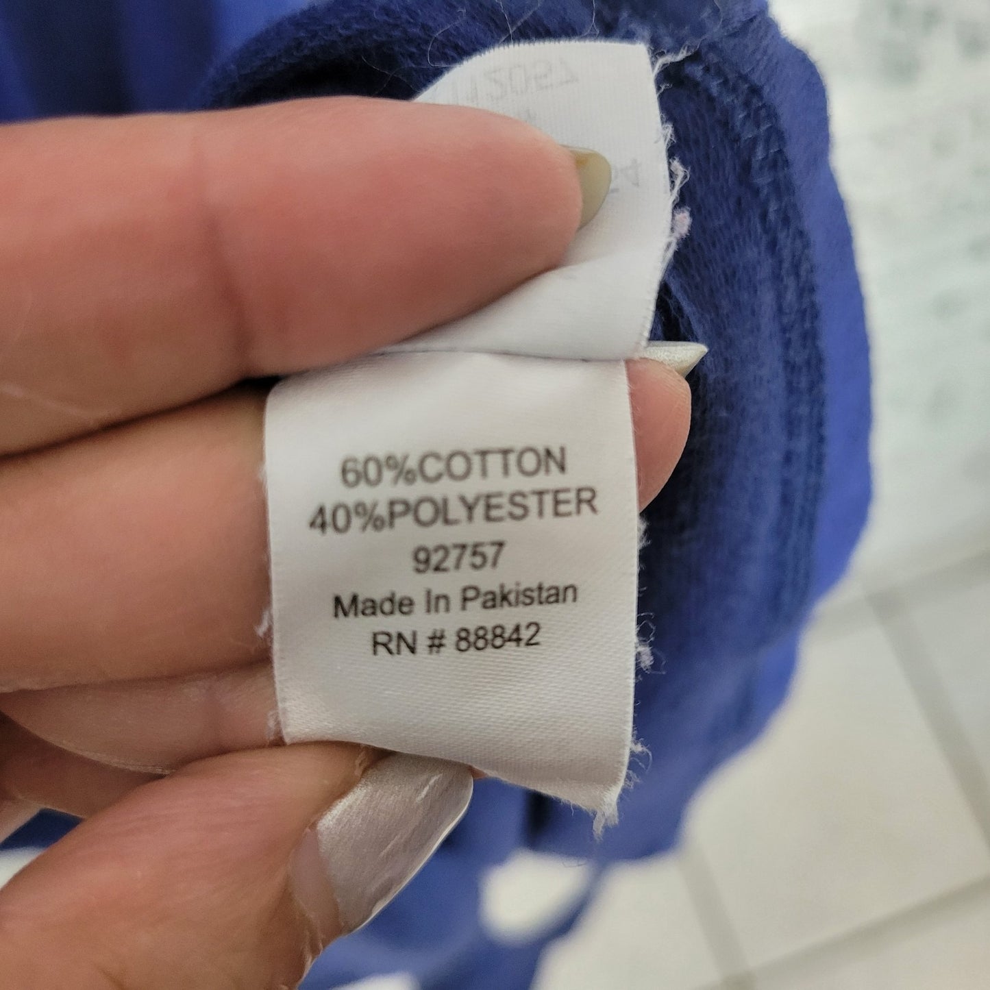 Dreams Co Womens Robe 2X 26 28 Plus Short Sleeve Zip Up Pockets Blue Loungewear