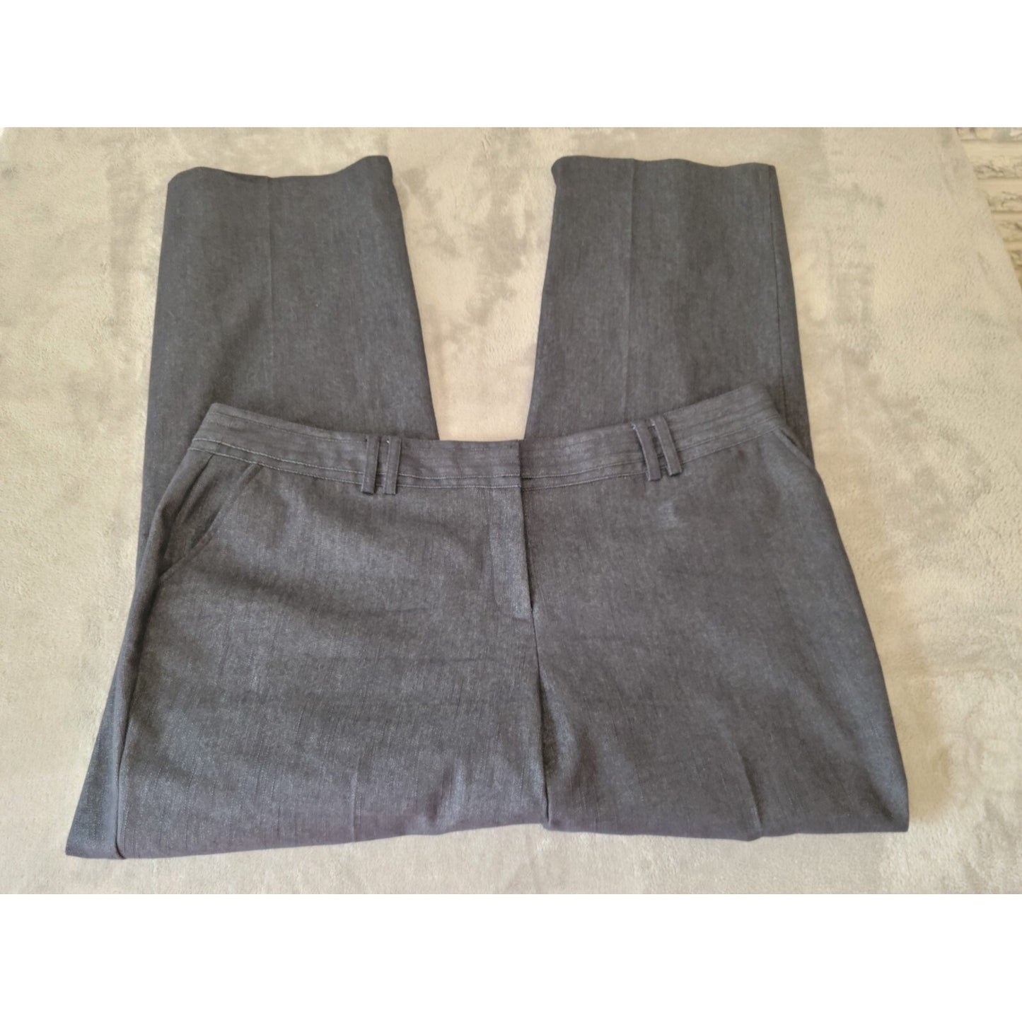 Dress Barn Womens Pants 20 Plus Boot Cut Black Cotton Blend Zip Fly Career