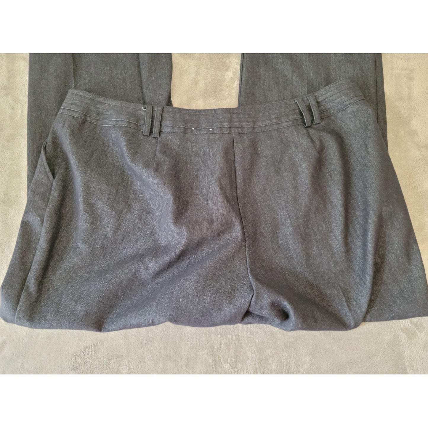 Dress Barn Womens Pants 20 Plus Boot Cut Black Cotton Blend Zip Fly Career